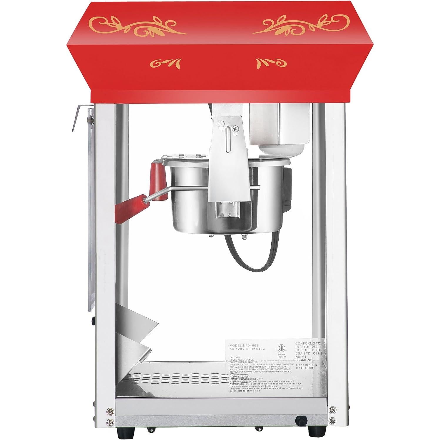 Máquina de Palomitas Great Northern Popcorn 4 Onzas Roja