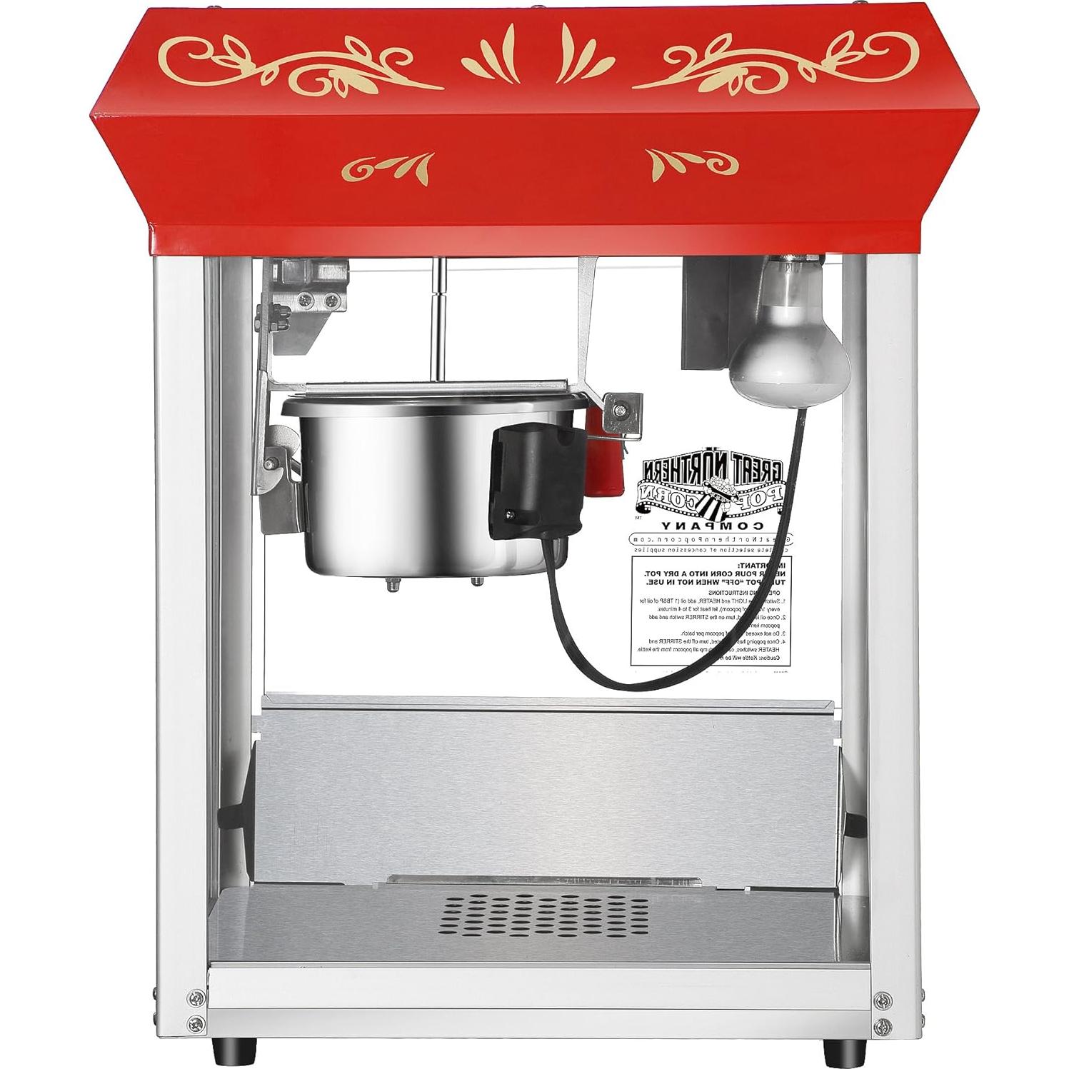 Máquina de Palomitas Great Northern Popcorn 4 Onzas Roja