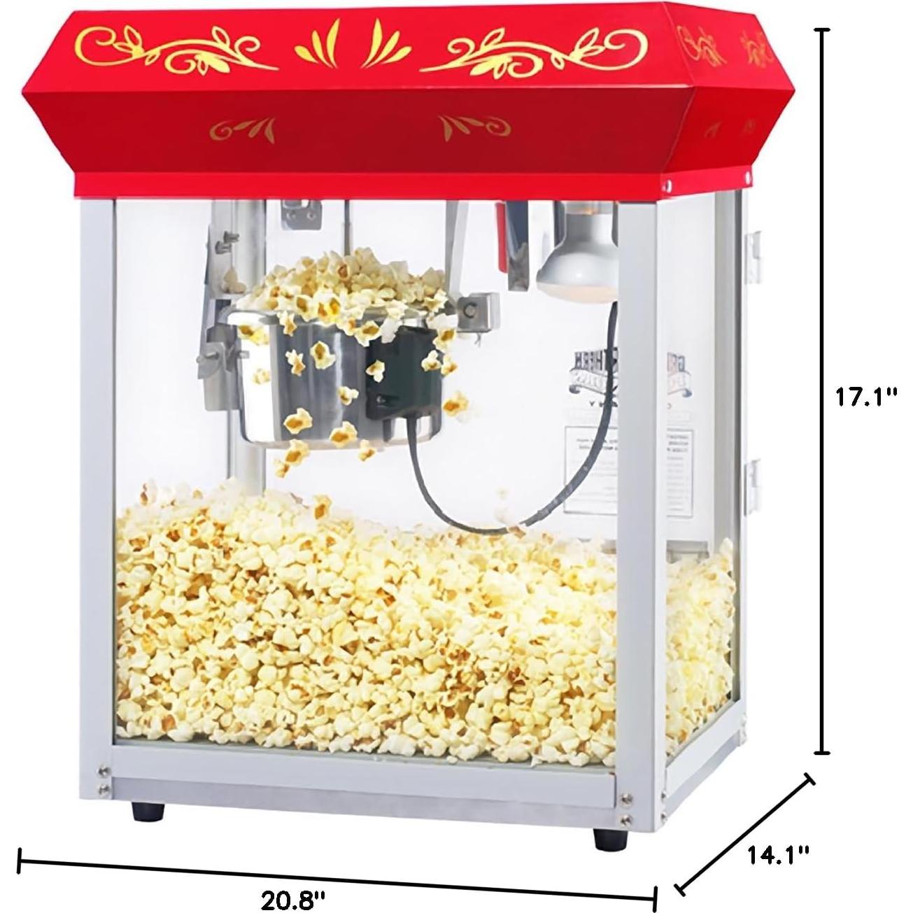 Máquina de Palomitas Great Northern Popcorn 4 Onzas Roja