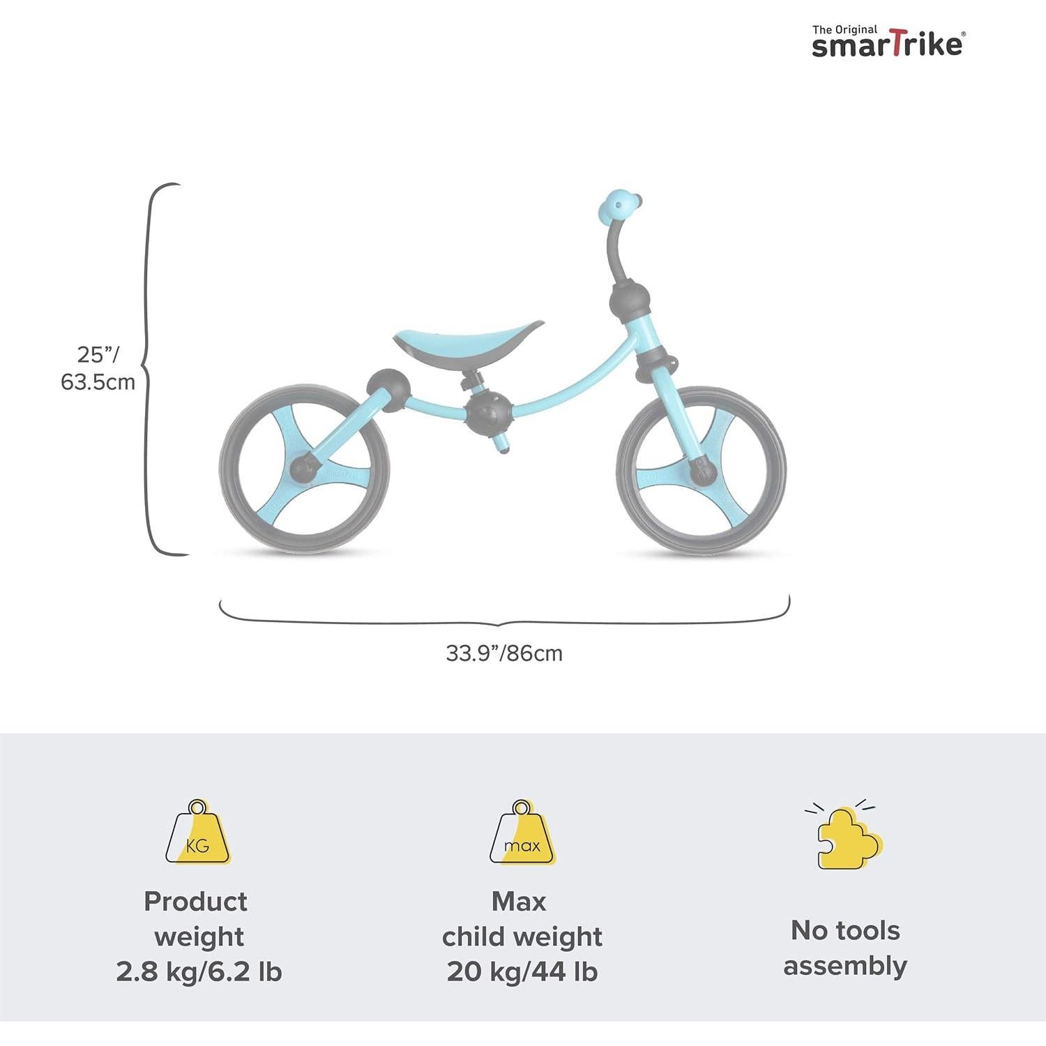 Bicicleta de Equilibrio smarTrike Azul 2 en 1 para Niños 2-5 Años