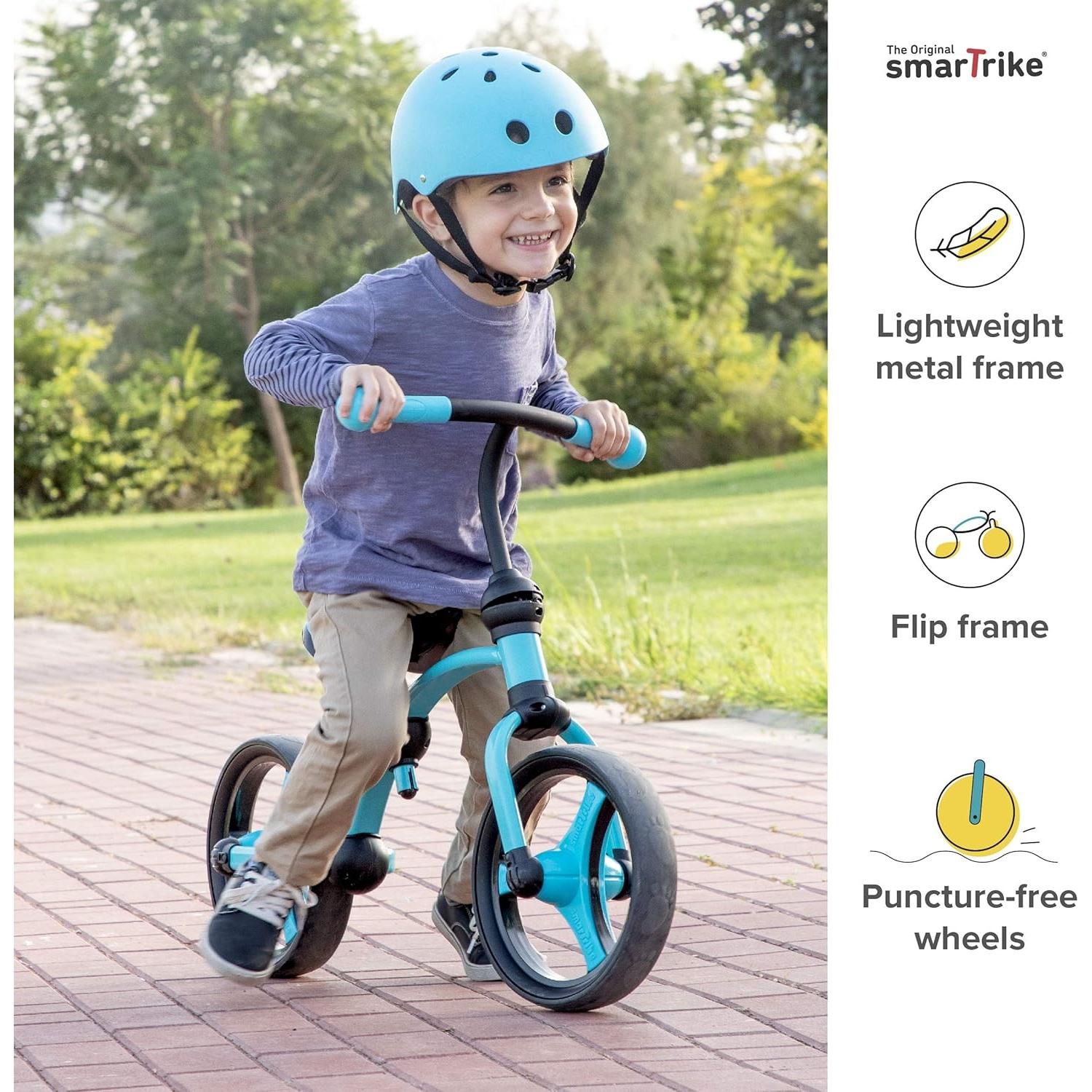 Bicicleta de Equilibrio smarTrike Azul 2 en 1 para Niños 2-5 Años