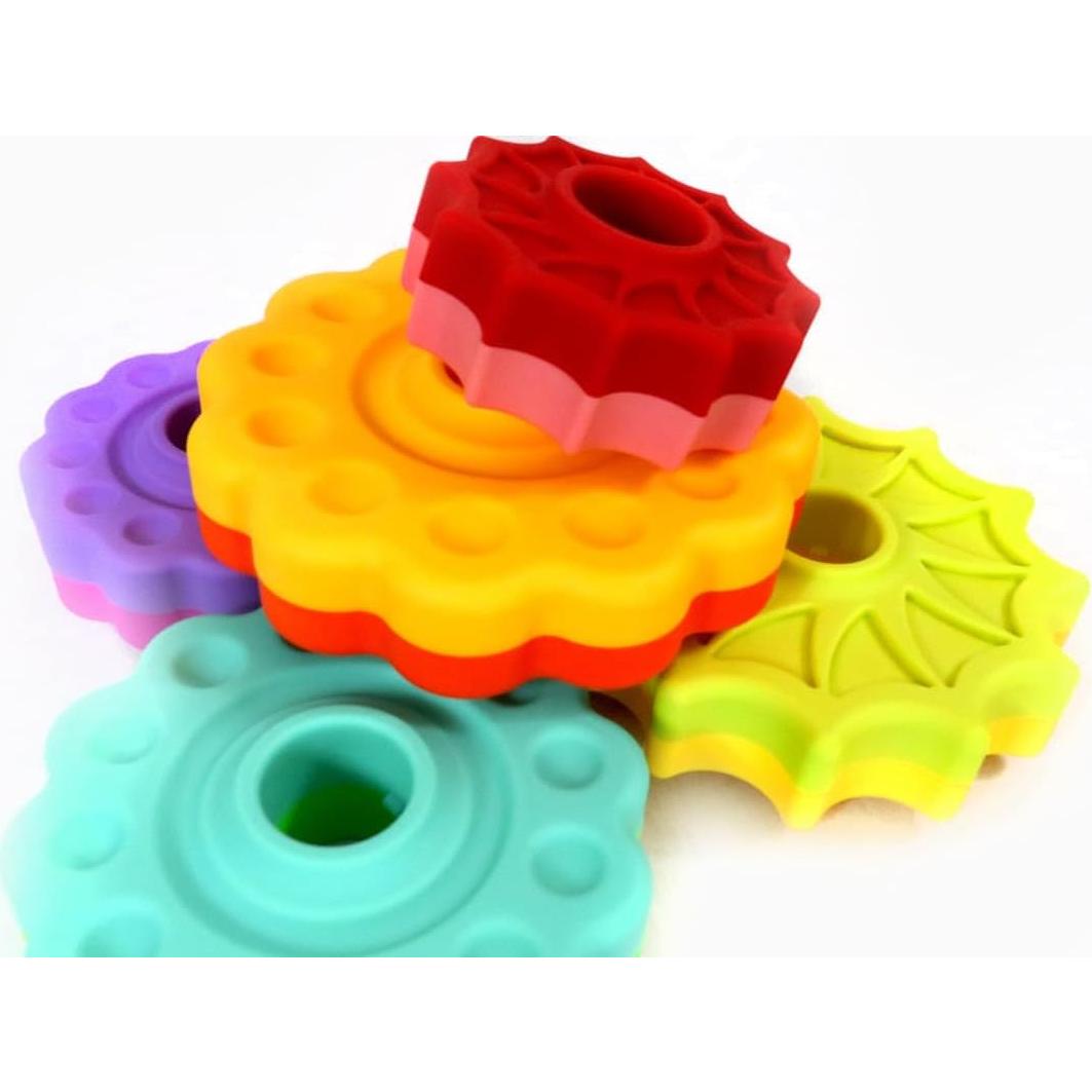 Juguete Apilable Giratorio Toddler Tested Arcoíris 12.7cm