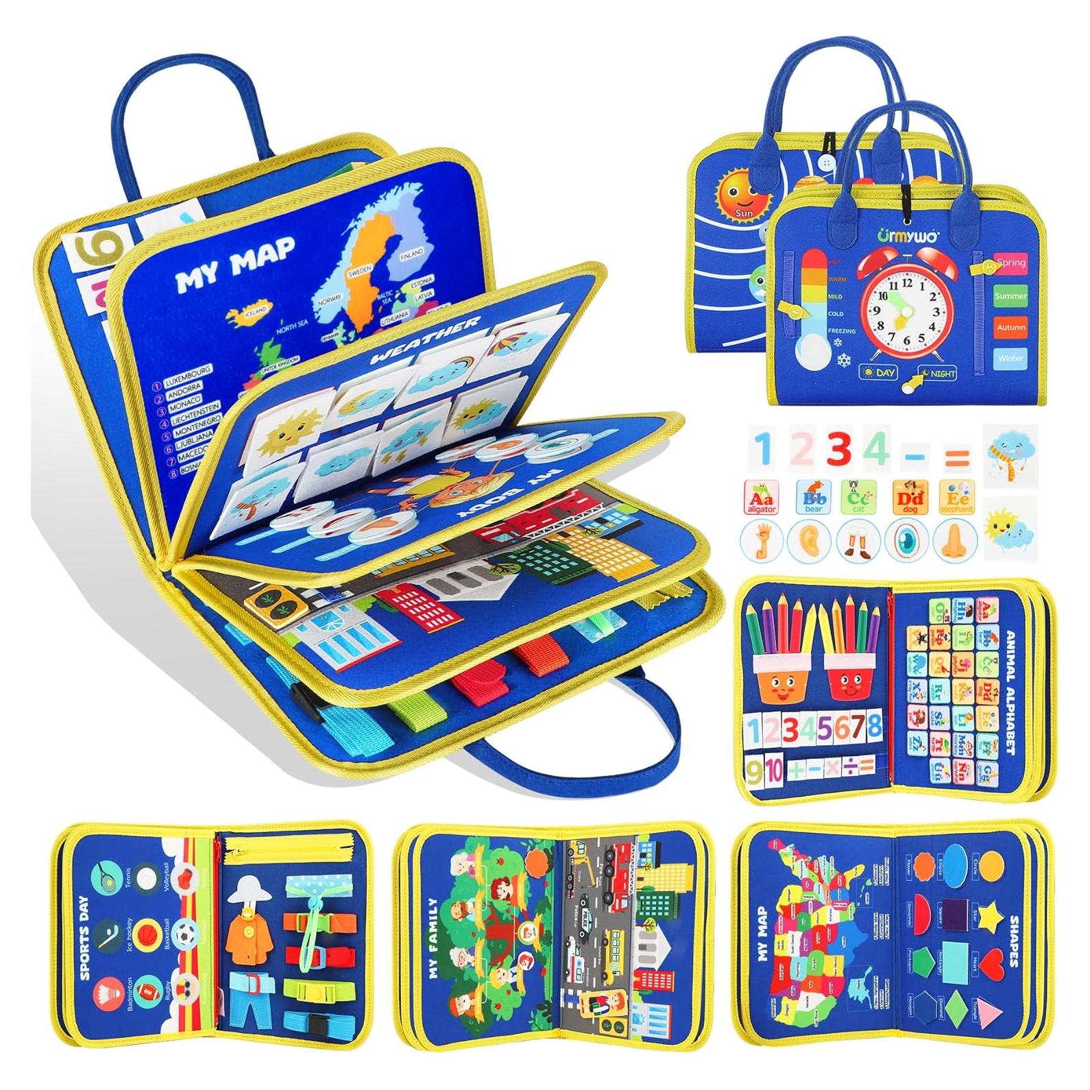 Tablero Ocupado Montessori URMYWO 12 Actividades 1-4 Años