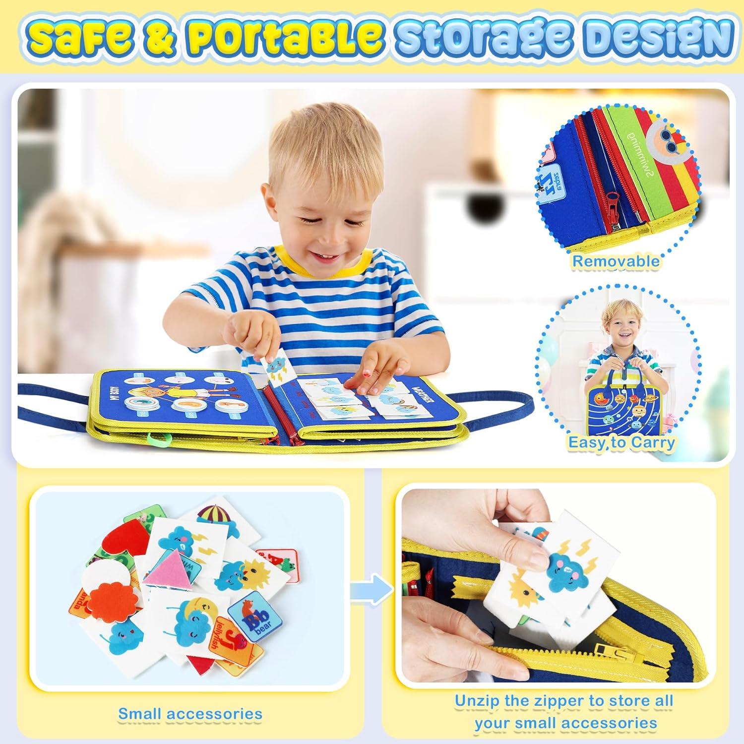 Tablero Ocupado Montessori URMYWO 12 Actividades 1-4 Años