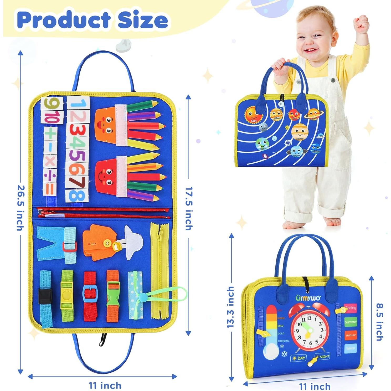 Tablero Ocupado Montessori URMYWO 12 Actividades 1-4 Años