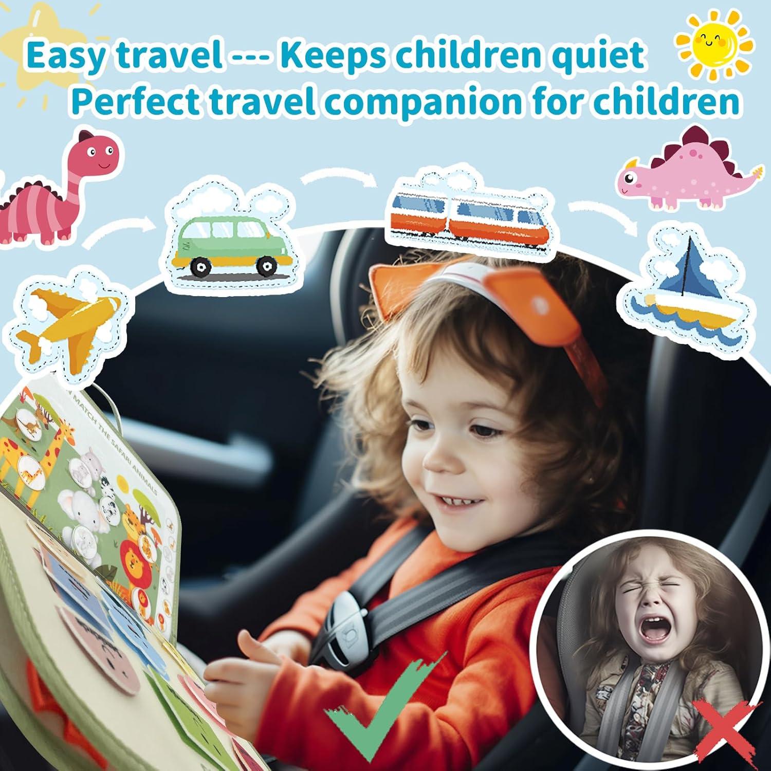 Tablero Ocupado Montessori Aurasys 9 en 1 para Niños 1-4 Años