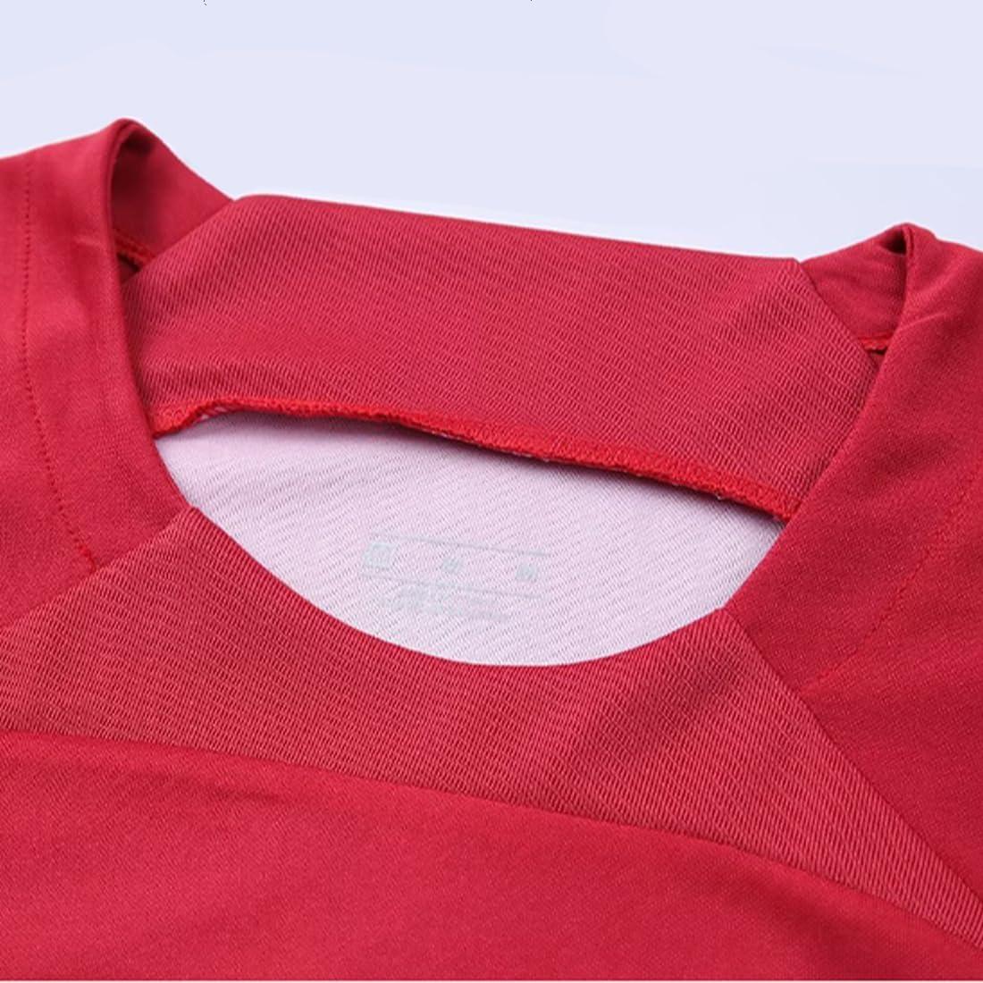 Camiseta de Fútbol HOMPAY para Niños 8-9 Años Roja