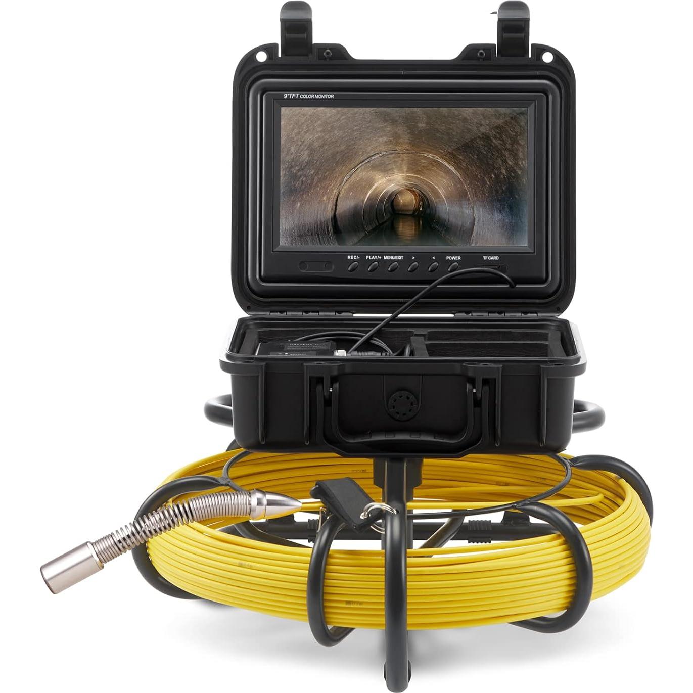 Cámara de Inspección de Alcantarillado VEVOR 70m 9" LCD