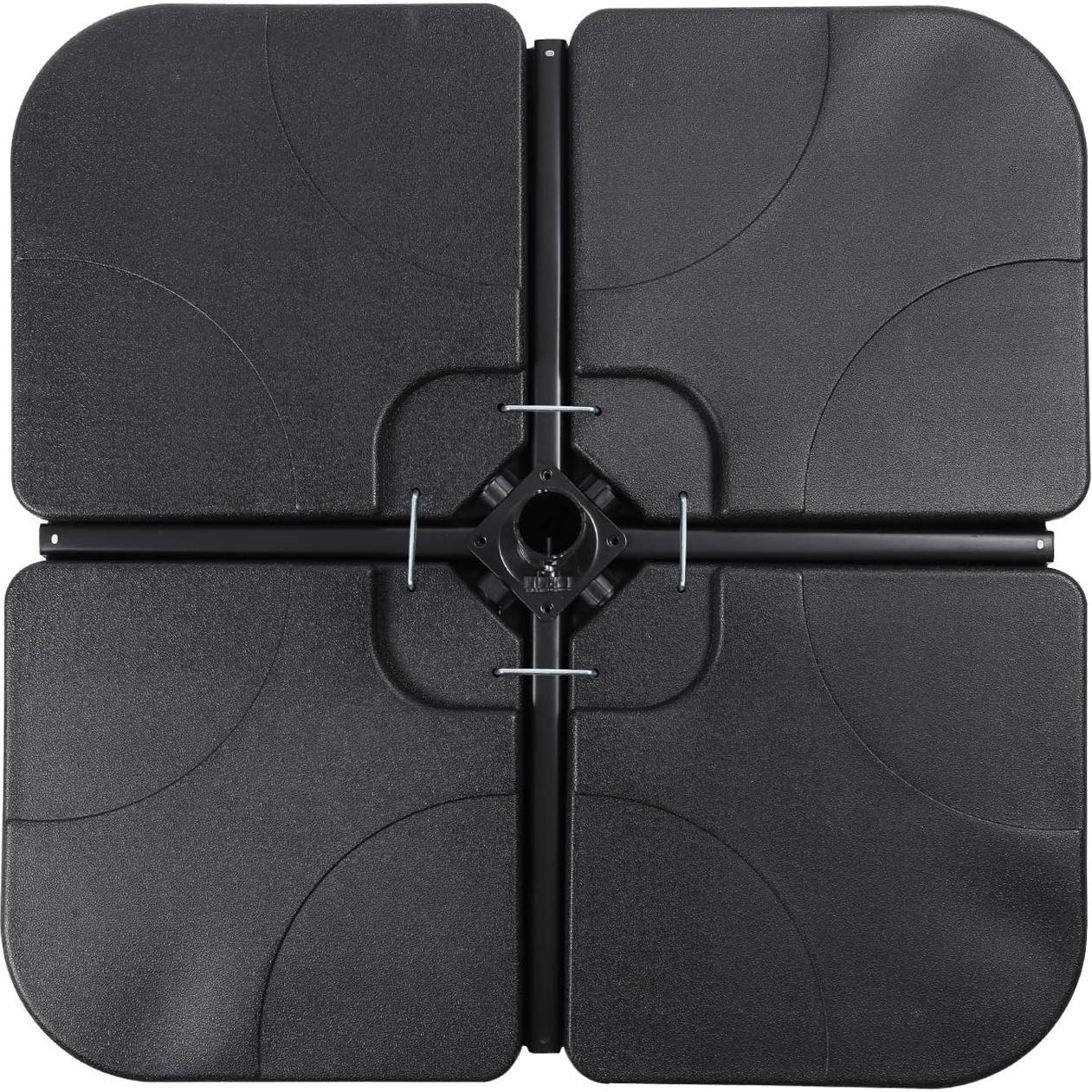 Base de Paraguas Cantilever Sunnyglade 4PCS 80kg Negro