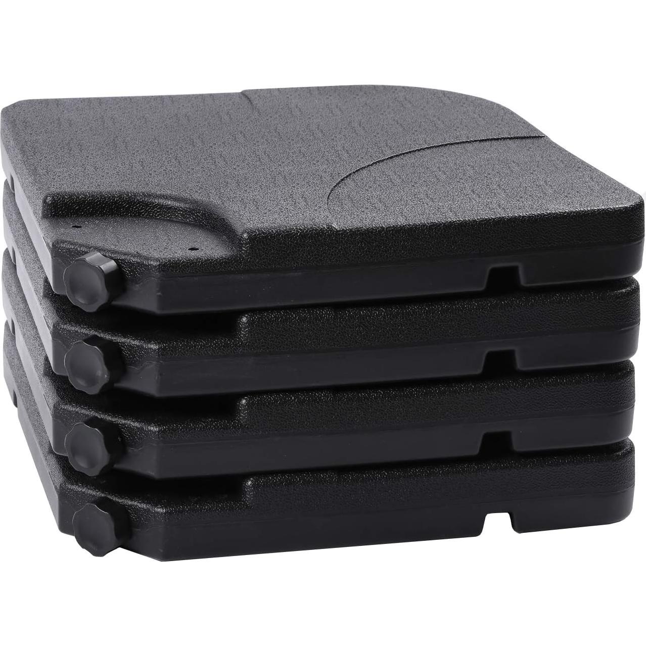 Base de Paraguas Cantilever Sunnyglade 4PCS 80kg Negro