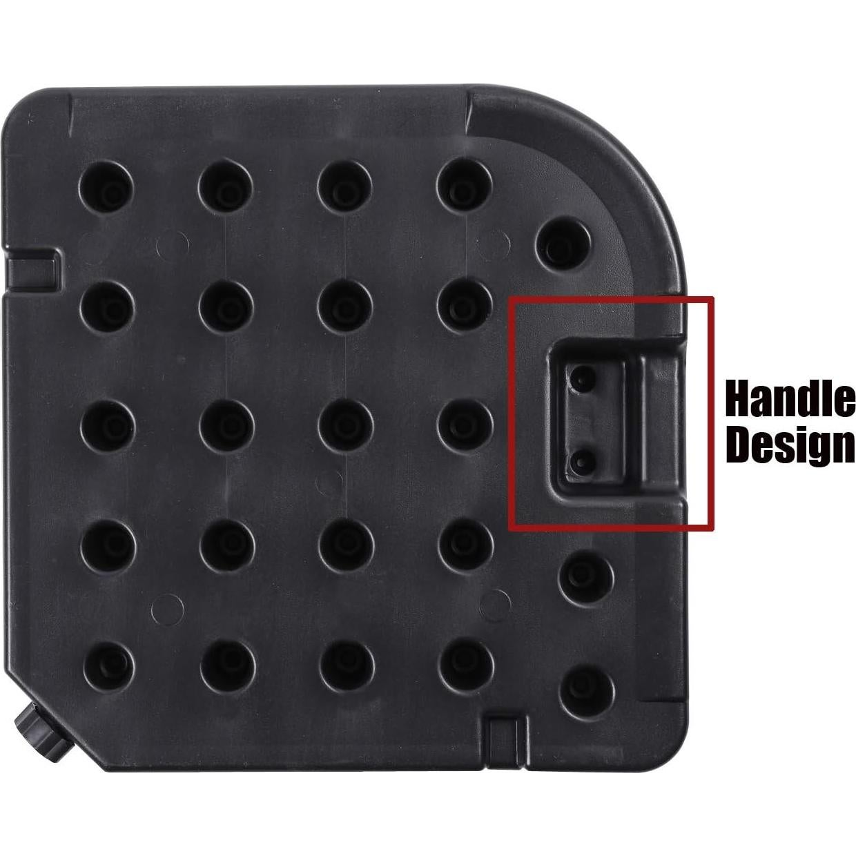 Base de Paraguas Cantilever Sunnyglade 4PCS 80kg Negro