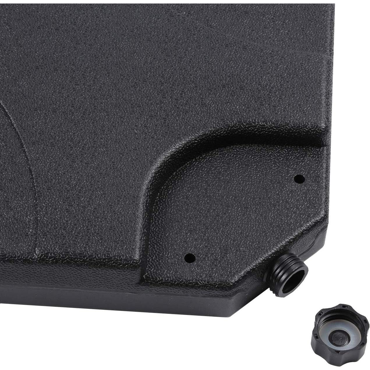 Base de Paraguas Cantilever Sunnyglade 4PCS 80kg Negro