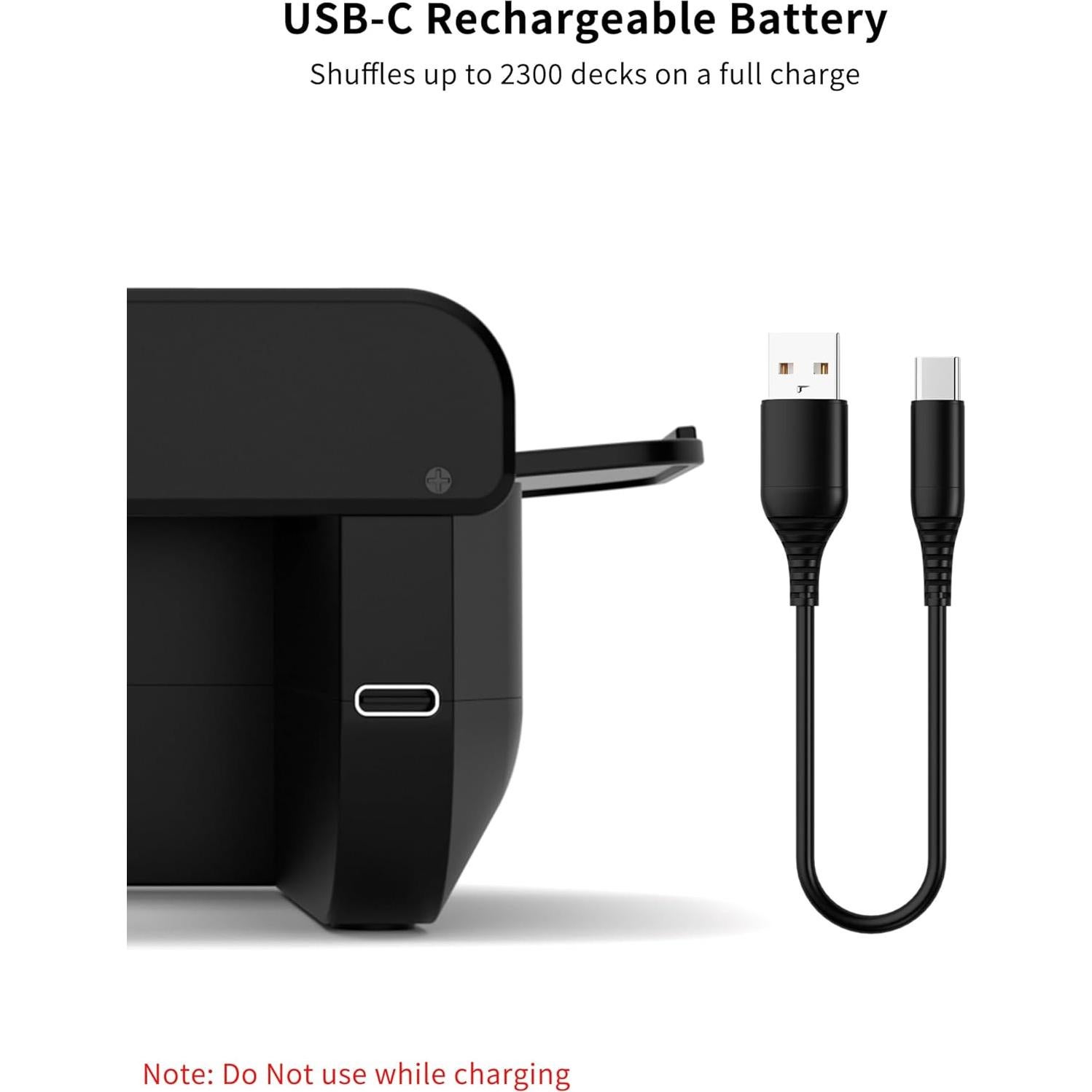 Máquina Barajadora Automática INNCNN X1 Recargable USB-C 2000mAh