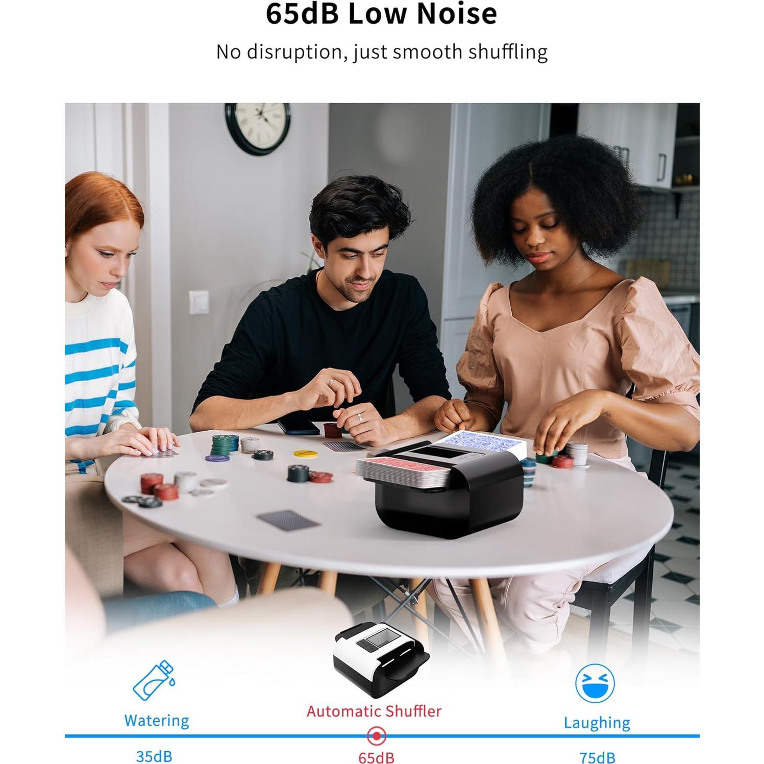 Máquina Barajadora Automática INNCNN X1 Recargable USB-C 2000mAh