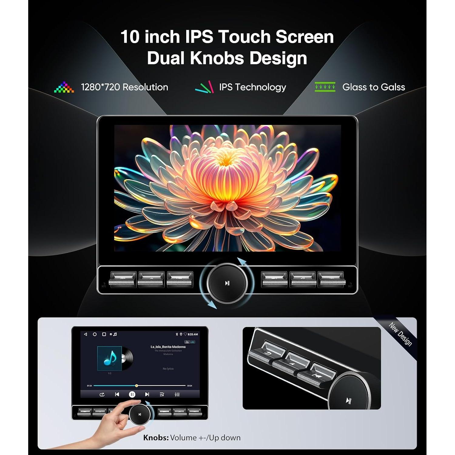 Estéreo Toyota Tacoma 2005-2015 AINAVITO 10" CarPlay Android Auto