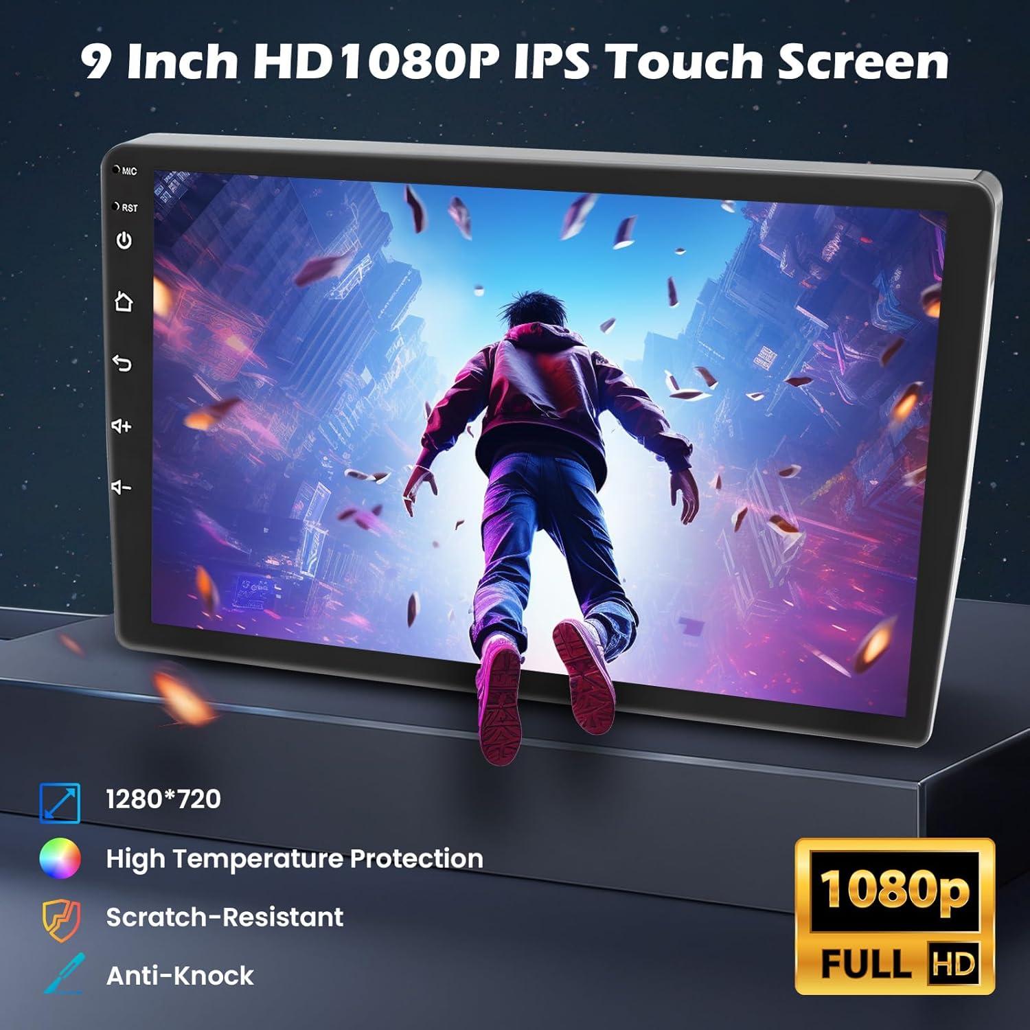 Estéreo de coche Hikity 9'' Android 15 para Toyota RAV4 2007-2011