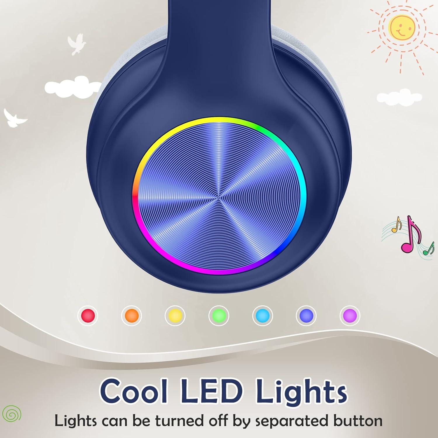 Auriculares Bluetooth Candy Bila para Niños Azul Marino