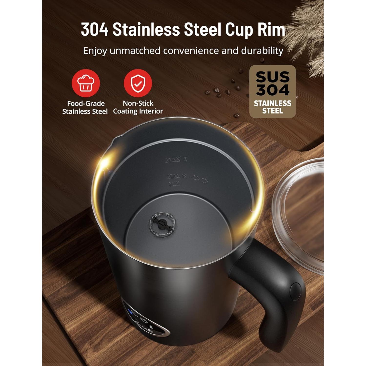 Espumador de Leche Eléctrico Airyoyo AY-MF005 4-en-1 300ml