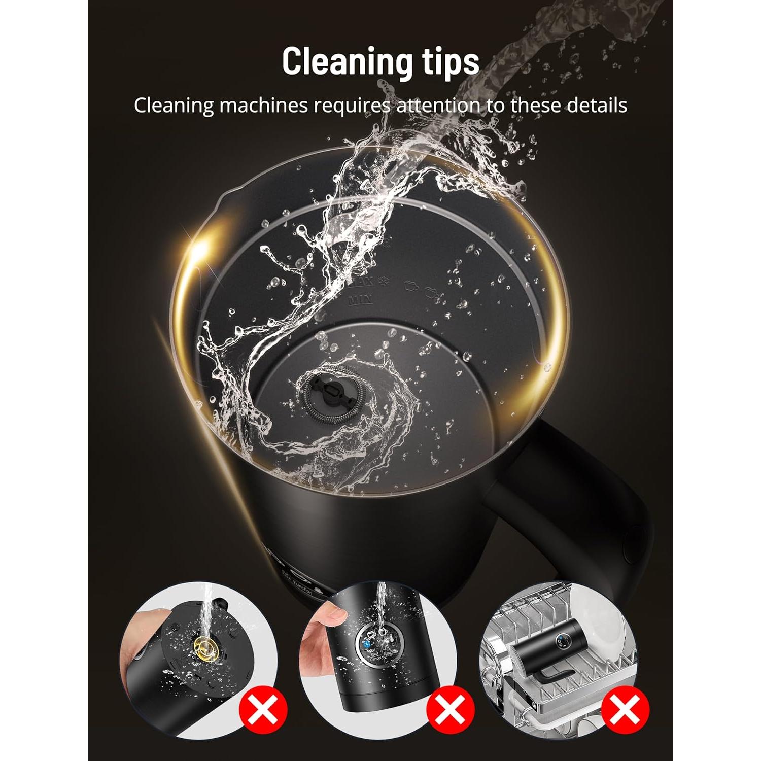 Espumador de Leche Eléctrico Airyoyo AY-MF005 4-en-1 300ml