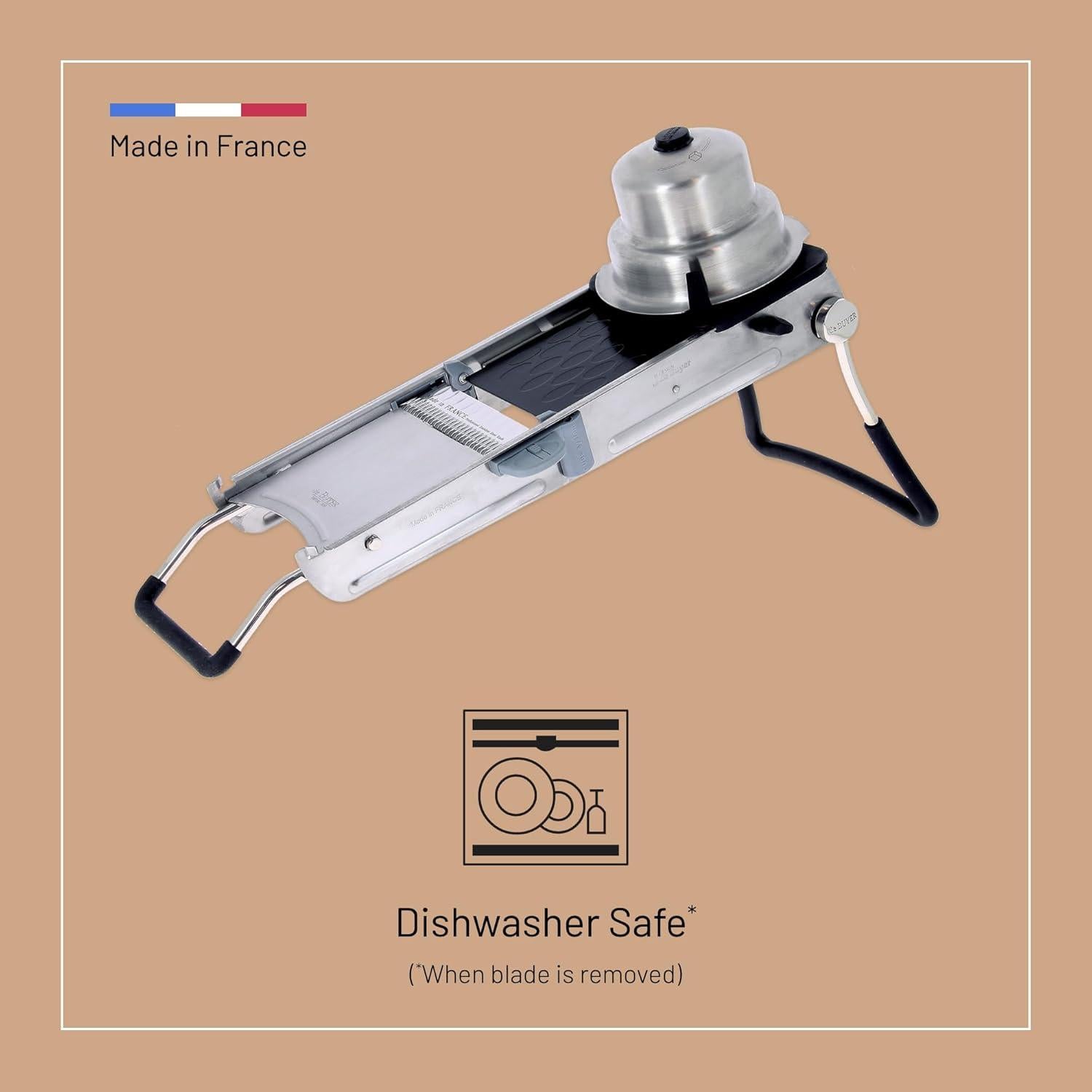 Mandolina De Buyer Revolution Master - Acero Inoxidable, 6 Cuchillas