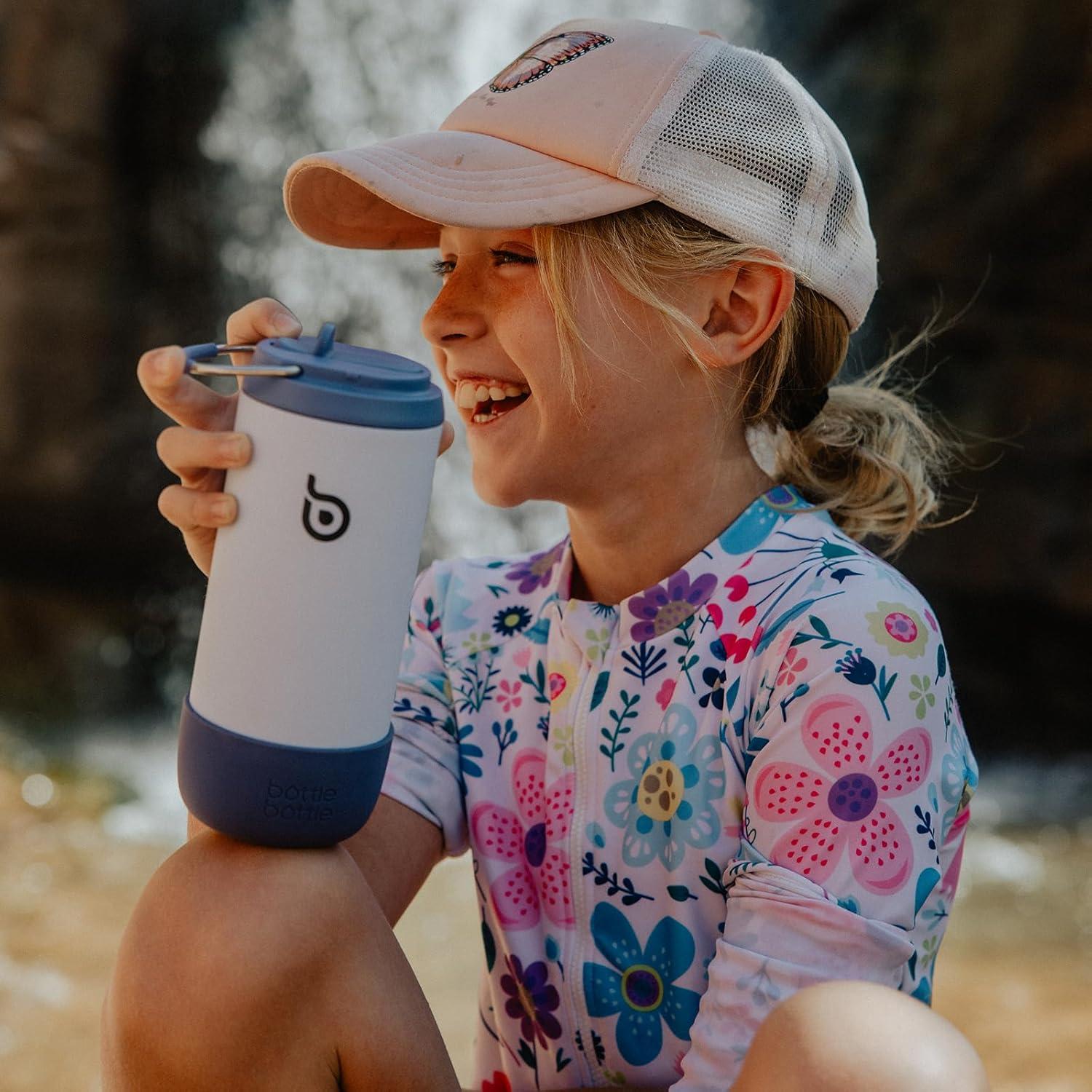 Botella de Agua Aislada para Niños BOTELLA BOTELLA 0.35L Azul