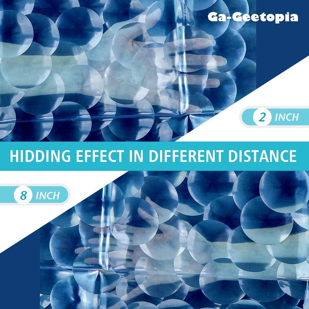 Cortina de Ducha EVA Ga-Geetopia 36x72 cm Azul Perla Ligera