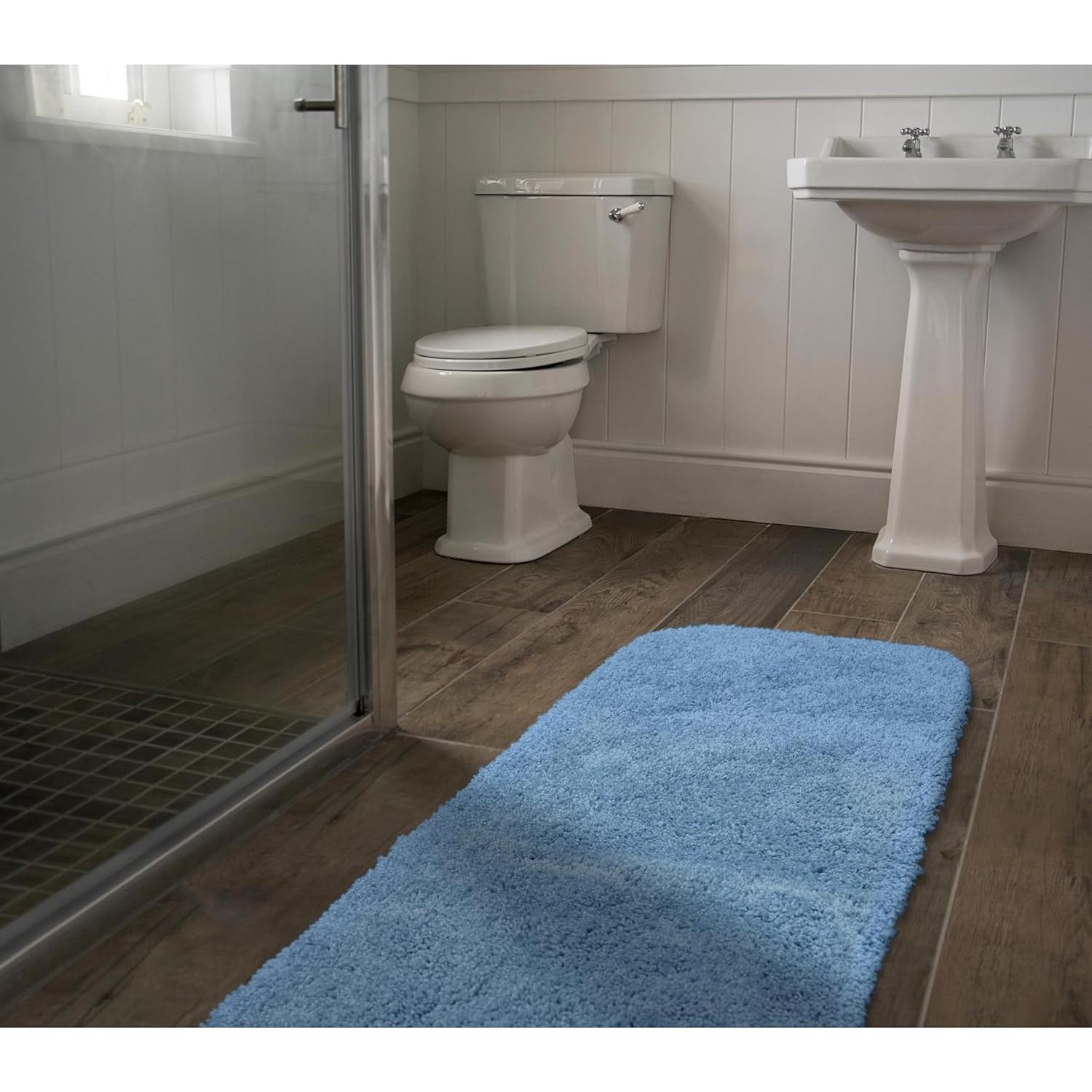 Alfombrilla de Baño Shaggy Garland Rug 55.88x152.4cm Basin Blue