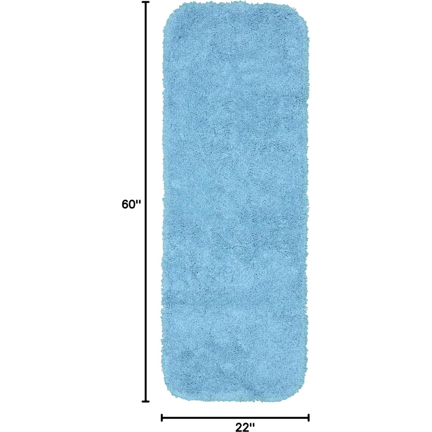 Alfombrilla de Baño Shaggy Garland Rug 55.88x152.4cm Basin Blue