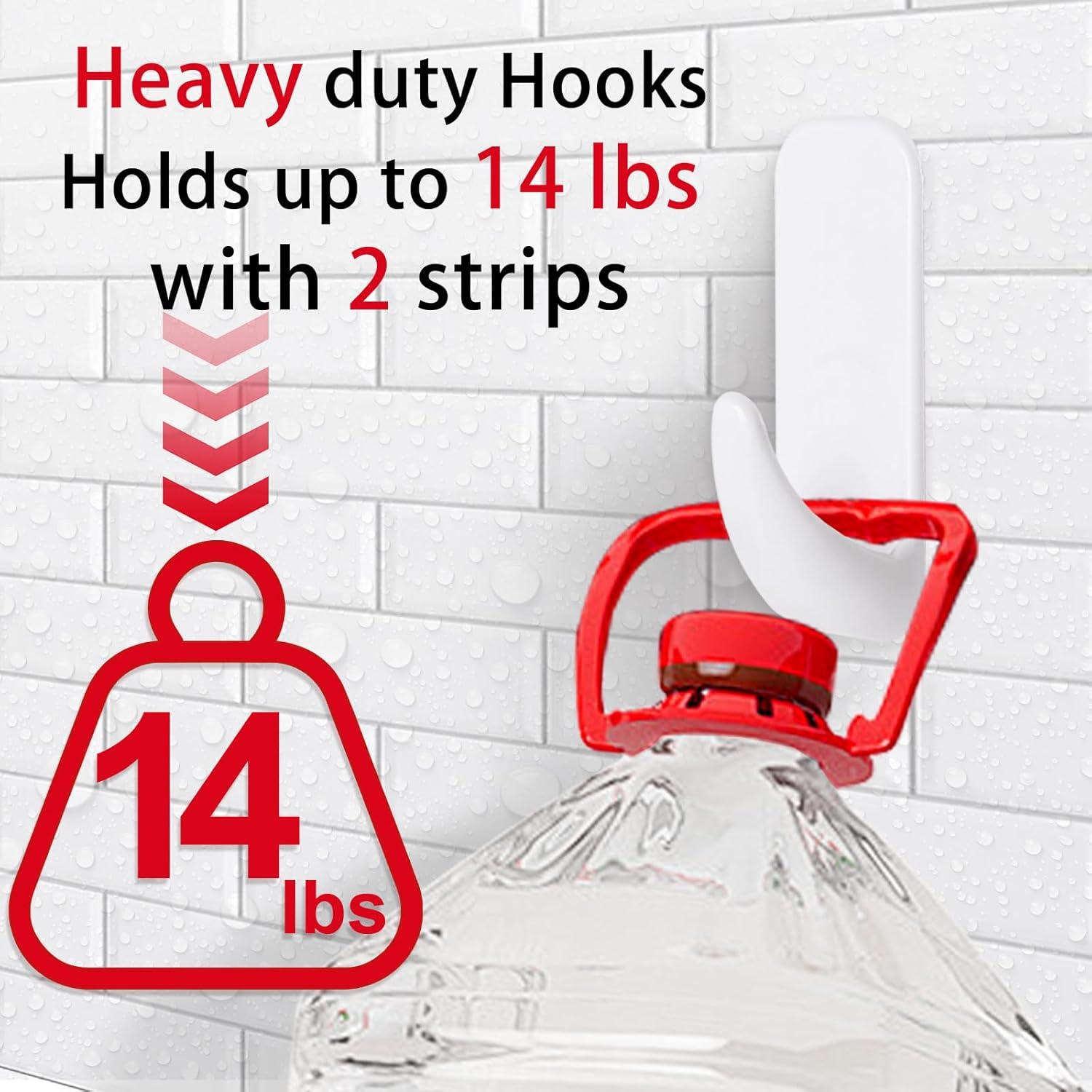 Ganchos de Pared JulyWind XL 6pcs Adhesivos Sin Daño