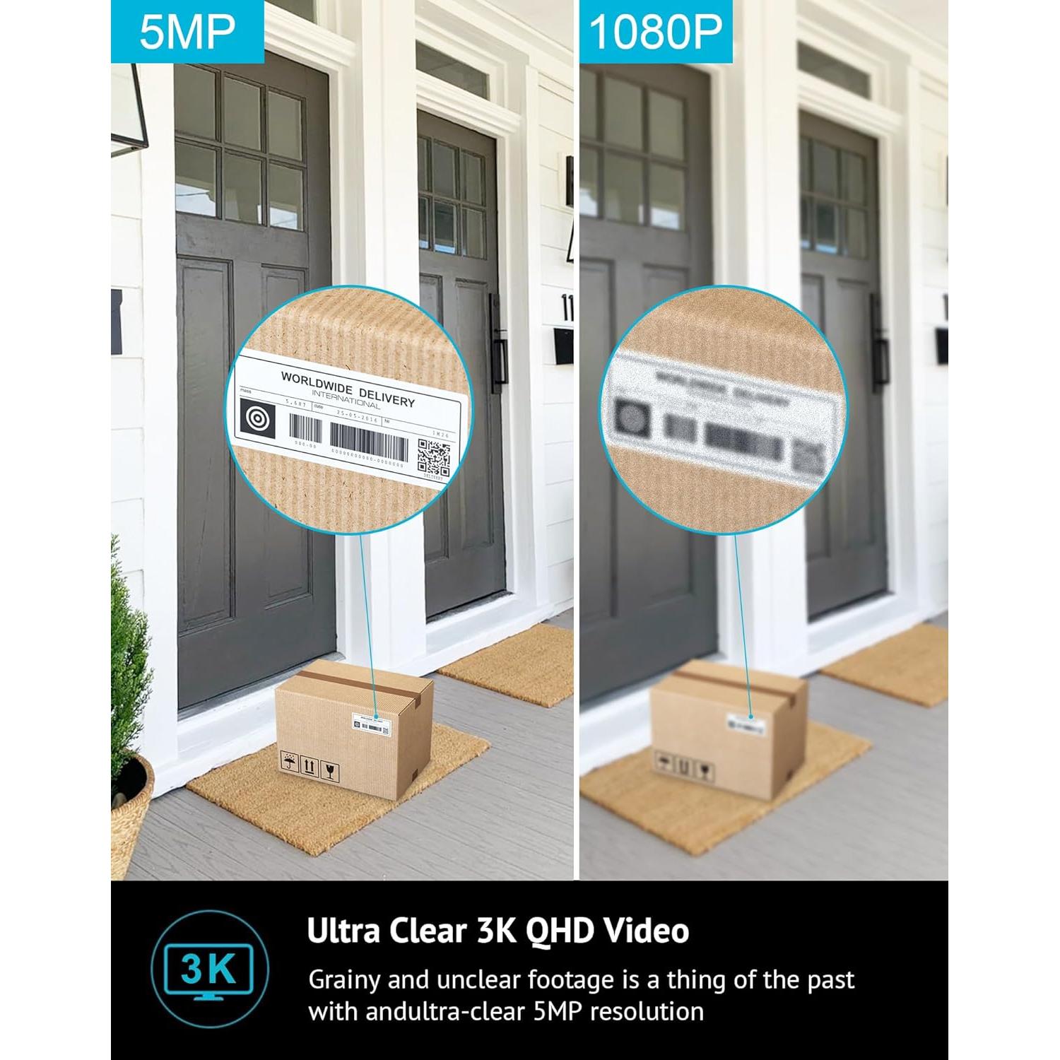 Cámara de Seguridad LaView 5MP 3K IP65 con Visión Nocturna