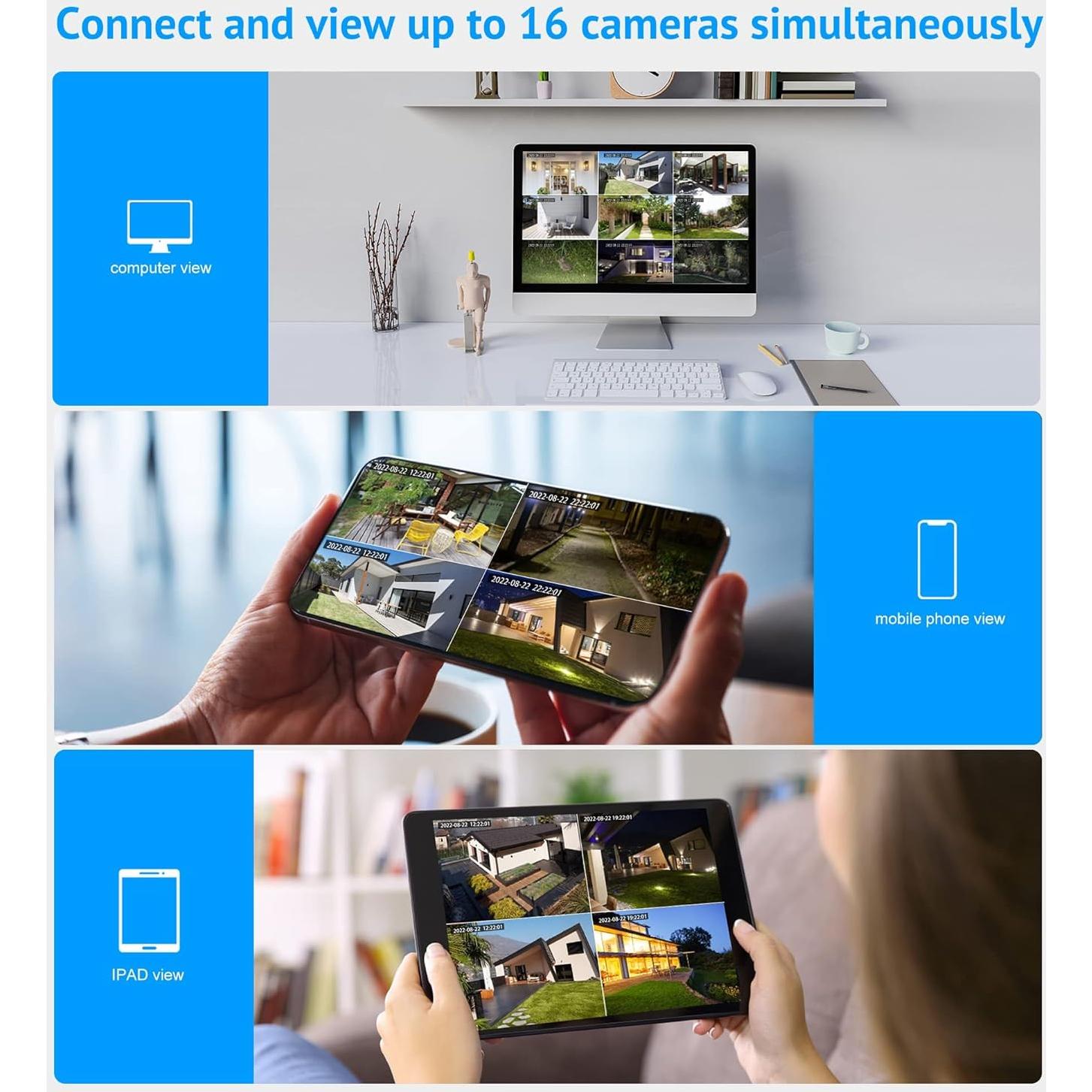 Cámara de Seguridad LaView 5MP 3K IP65 con Visión Nocturna