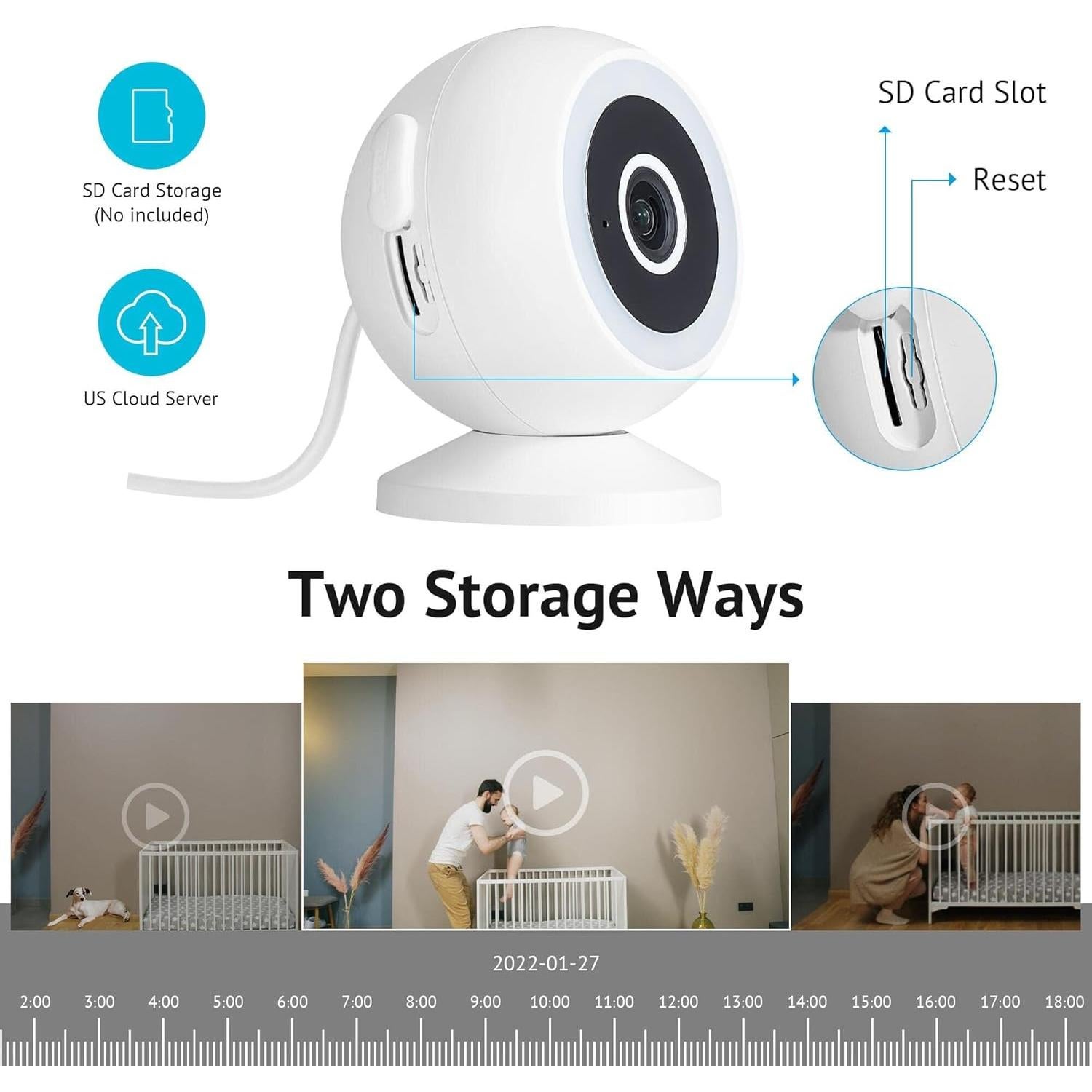 Cámara de Seguridad LaView 5MP 3K IP65 con Visión Nocturna