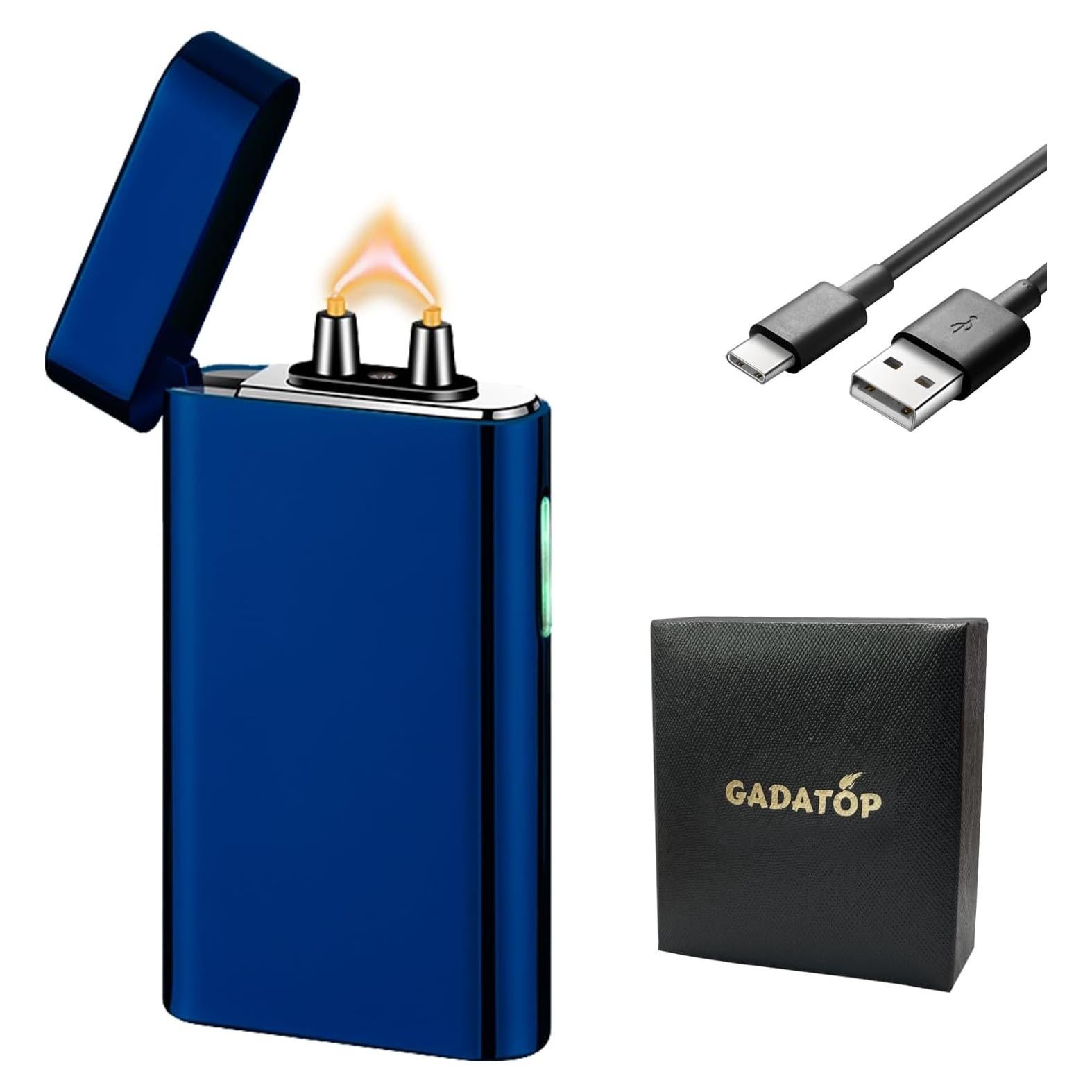 Encendedor Eléctrico Recargable GADATOP Plasma Azul