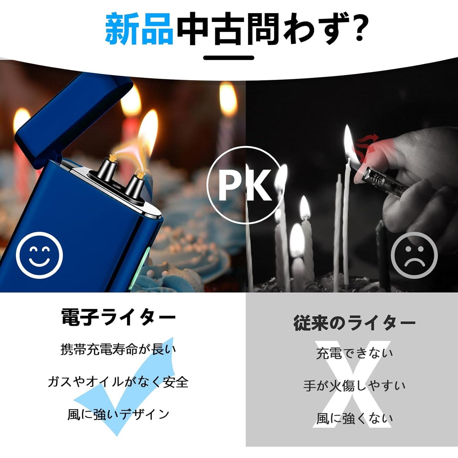 Encendedor Eléctrico Recargable GADATOP Plasma Azul