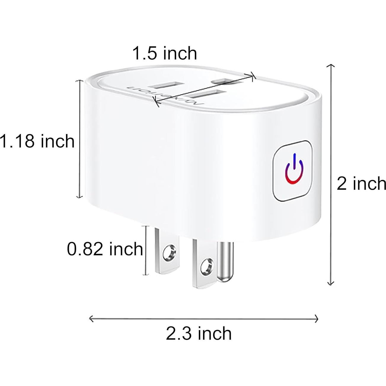 Enchufe Inteligente Nyxerion WiFi Blanco Control Remoto Alexa