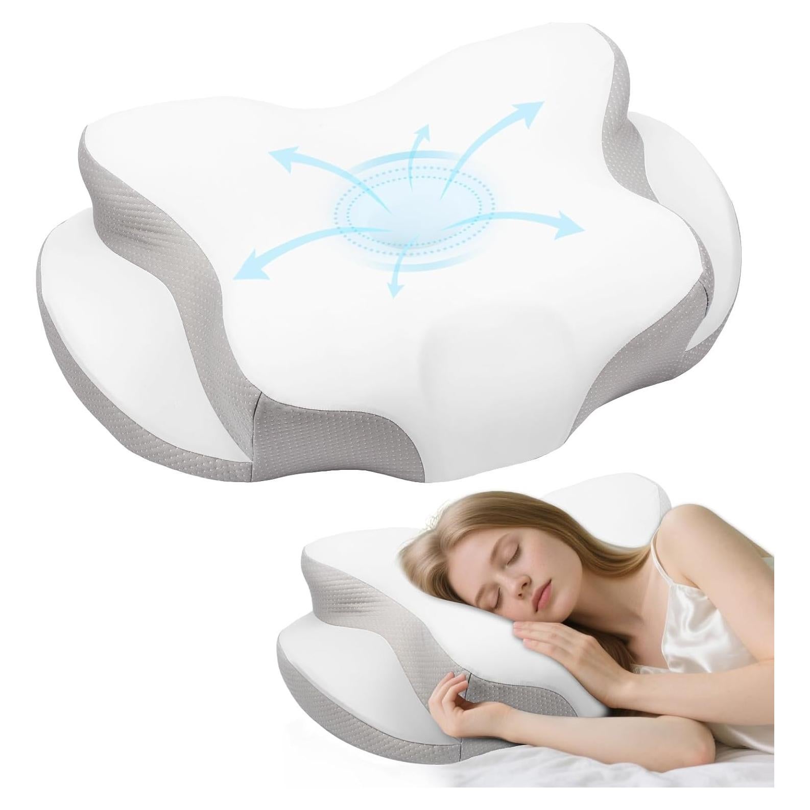 Almohada Cervical ORIHI P1122 Espuma Viscoelástica 62x41cm