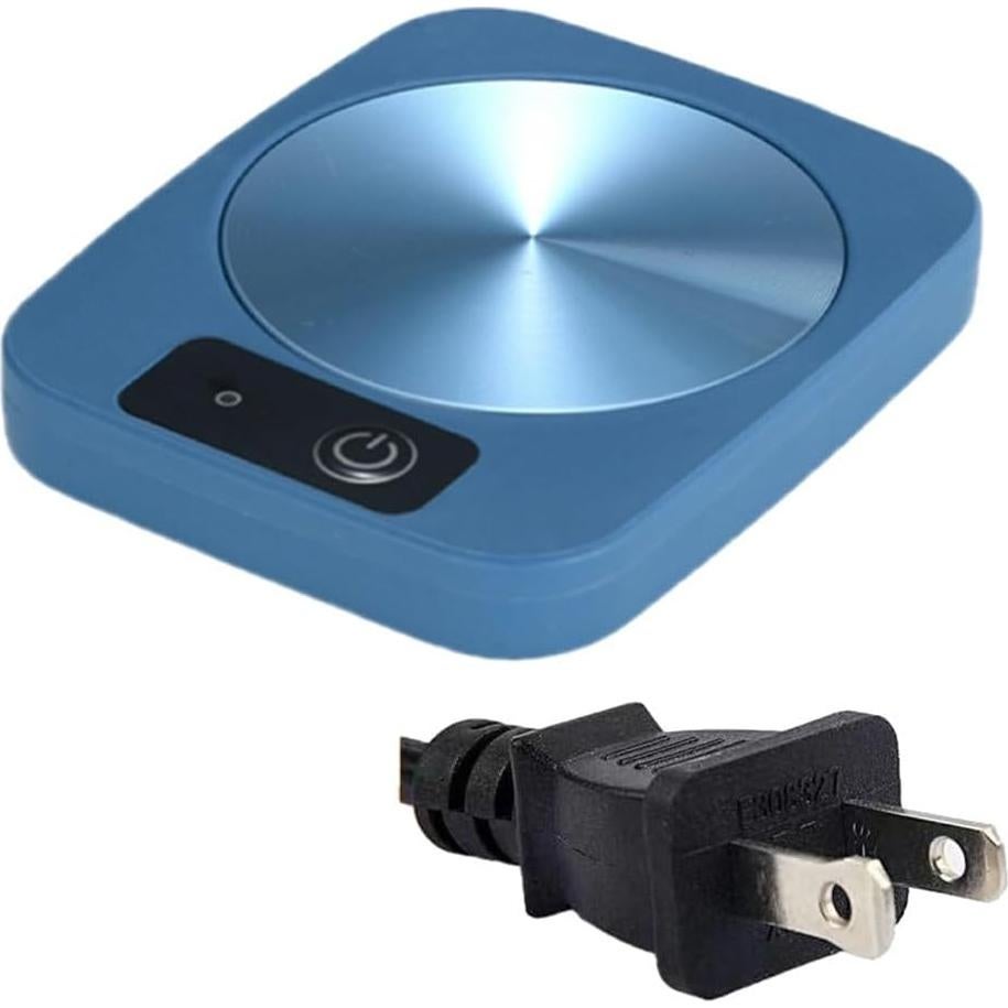 Calentador de Tazas de Café XYJ con Taza y Cuchara Azul