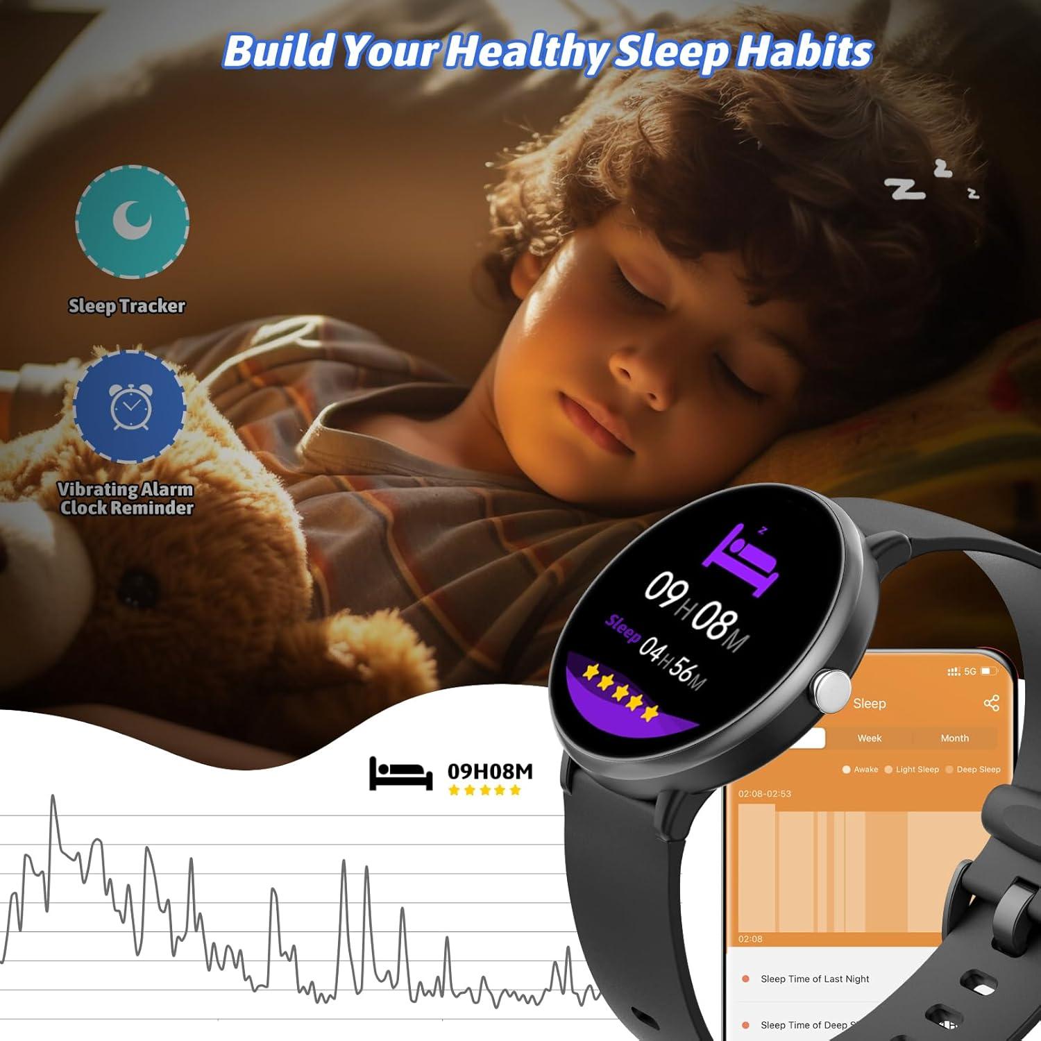 Reloj Inteligente para Niños JOYELE Negro 19 Modos Deportivos