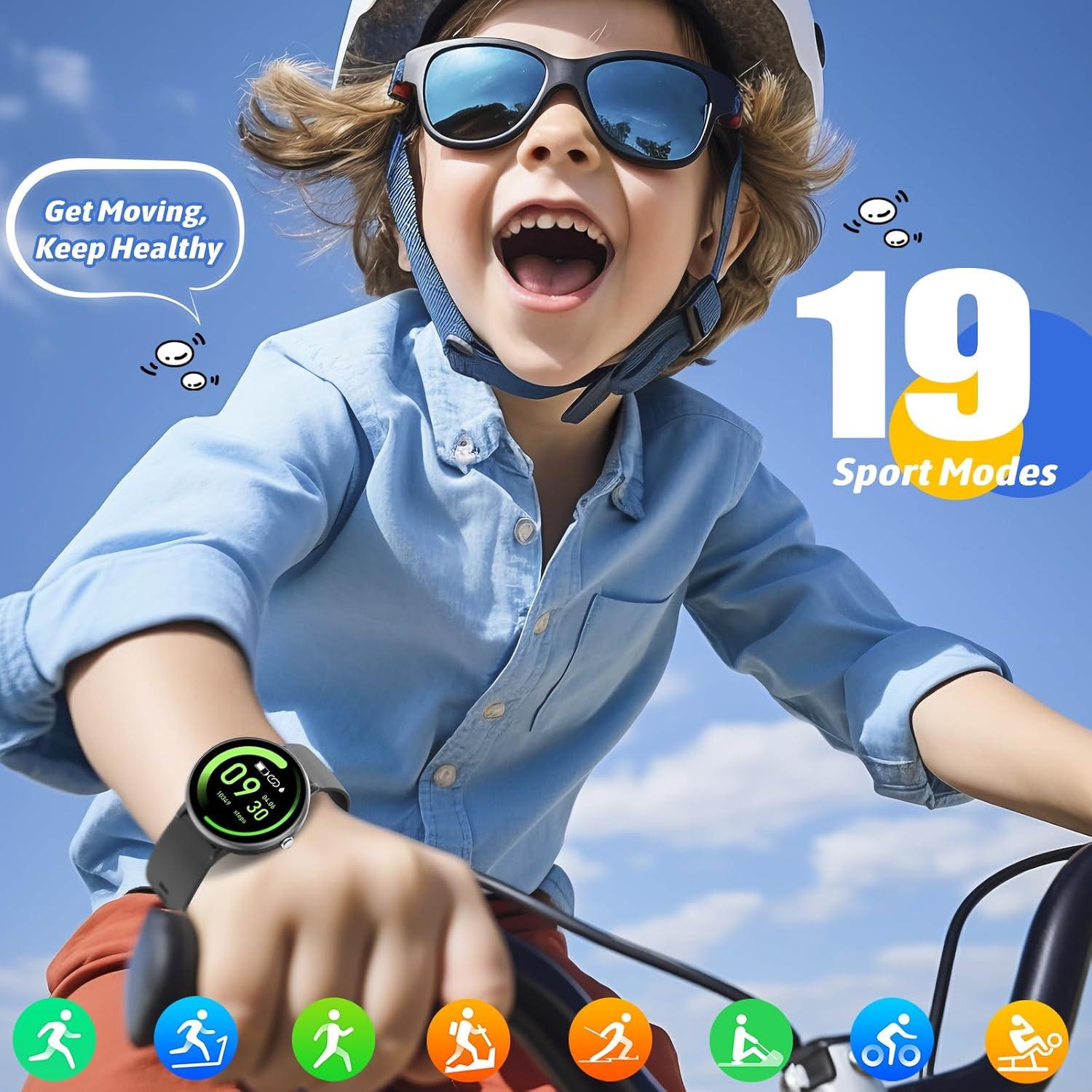 Reloj Inteligente para Niños JOYELE Negro 19 Modos Deportivos