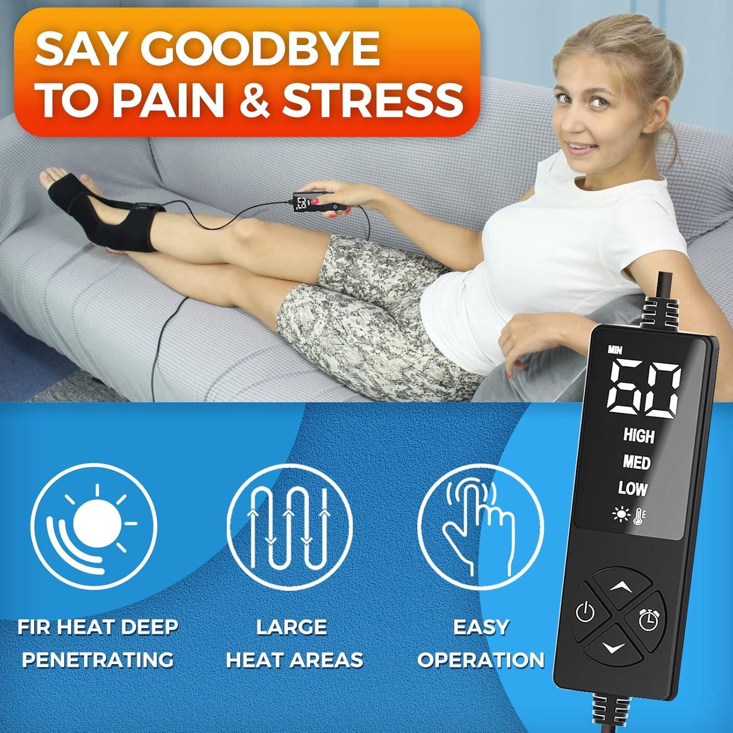 Faja Térmica para Tobillo Sticro con Masaje y Calor - Negro