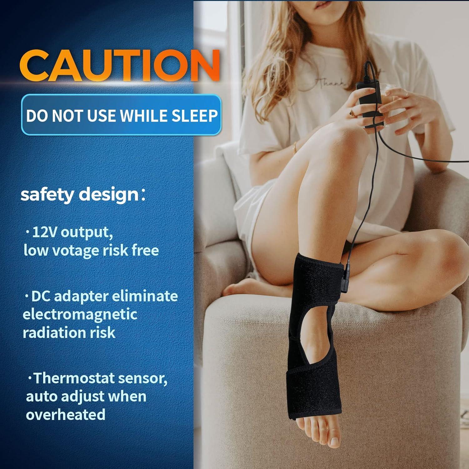 Faja Térmica para Tobillo Sticro con Masaje y Calor - Negro