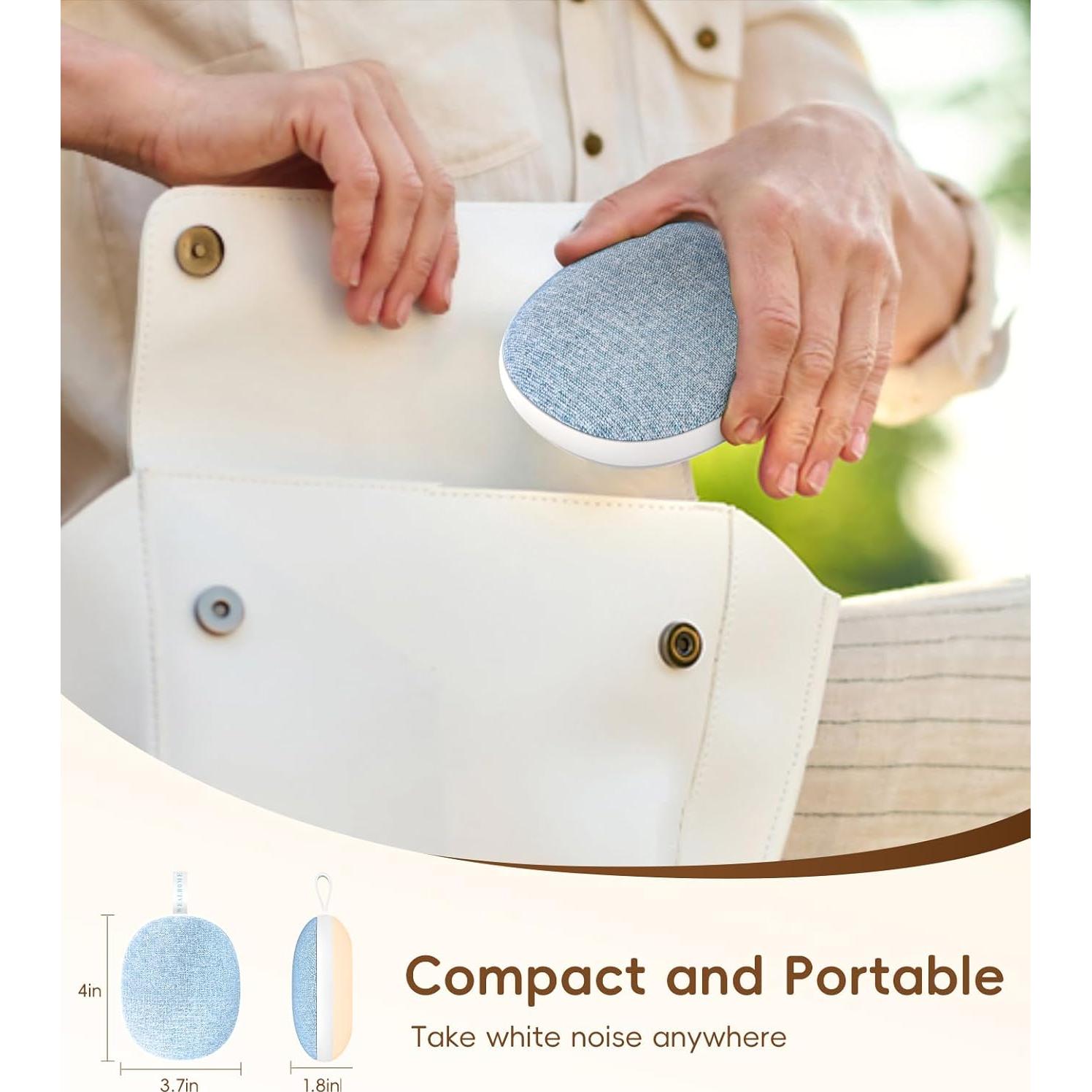 Máquina de Sonido Blanco Portátil Enhanlife D16, 6 Sonidos Calmantes