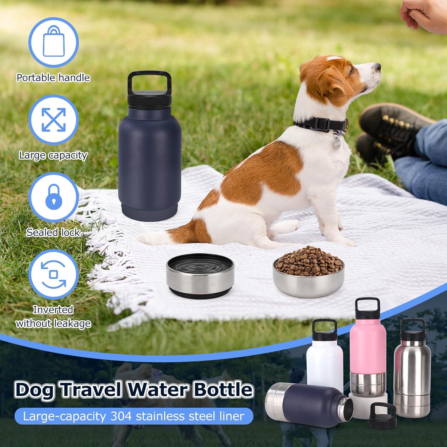 Botella de Agua para Perros Rosvola 32Oz Aislada Azul