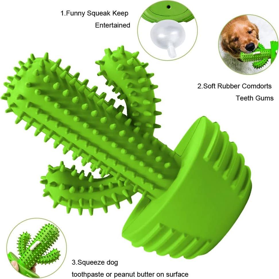 Juguete Masticable Cactus Pamlulu para Perro Mediano Verde