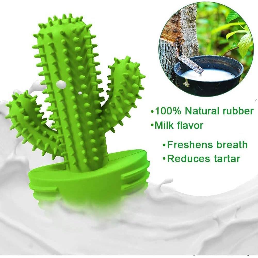 Juguete Masticable Cactus Pamlulu para Perro Mediano Verde