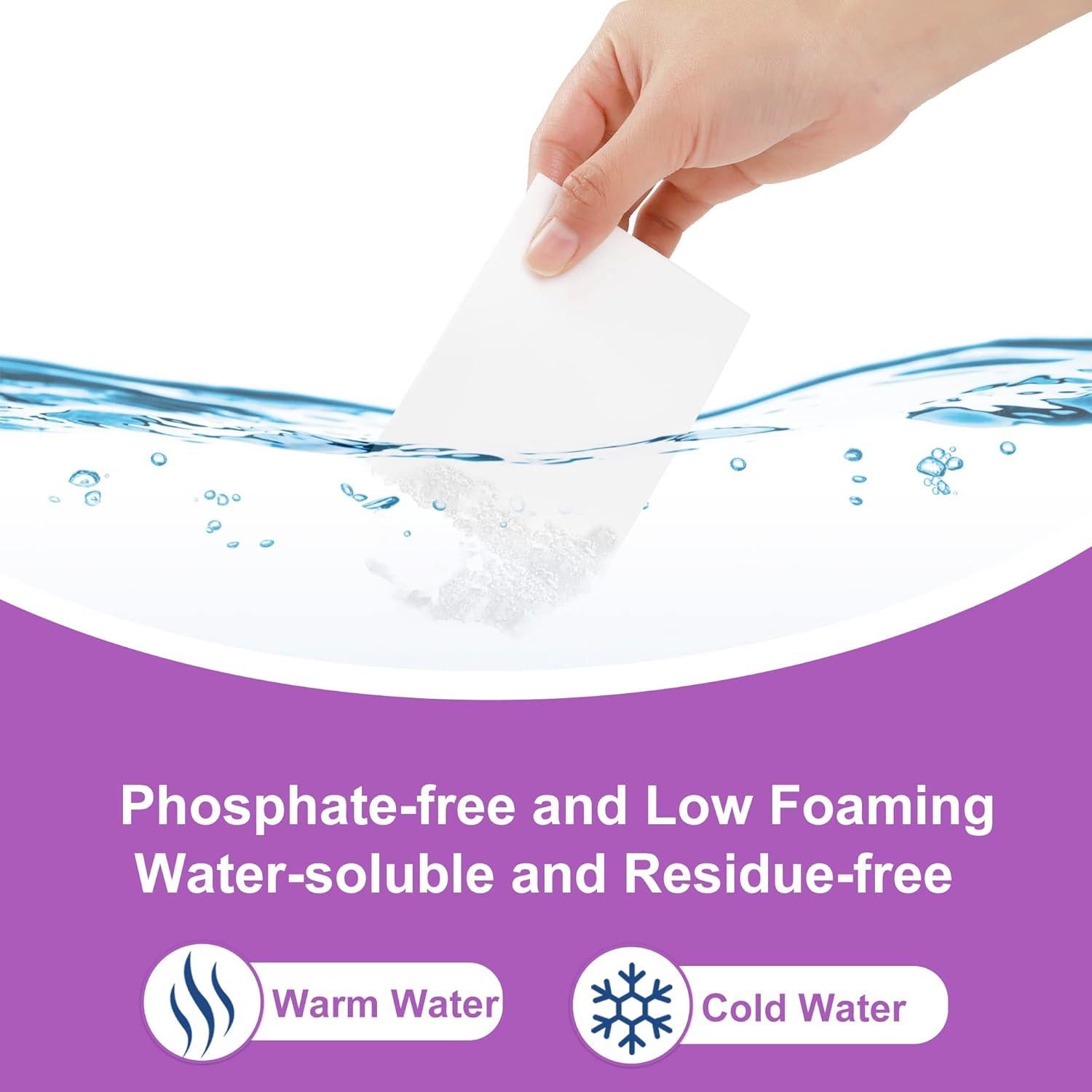 Hojas de detergente para lavandería Zimwin - 200 cargas lavanda