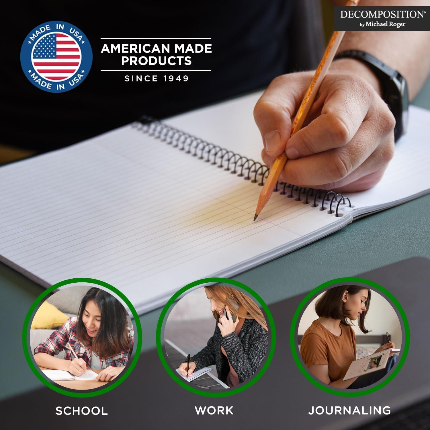 Paquete de 24 Cuadernos Espirales Decomposition 24.8x19.1cm Rayados