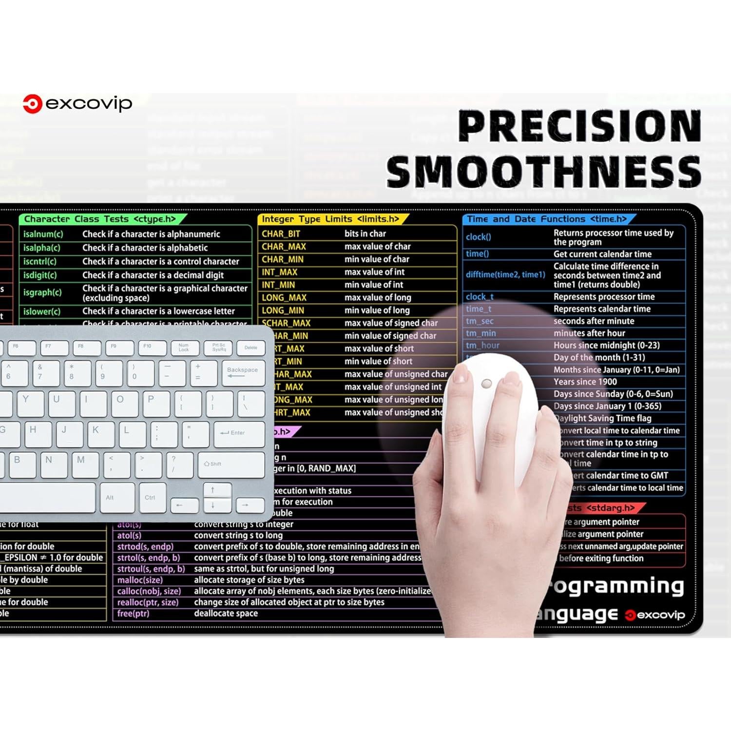 Alfombrilla de Ratón Grande Excovip 80x30 cm Antideslizante