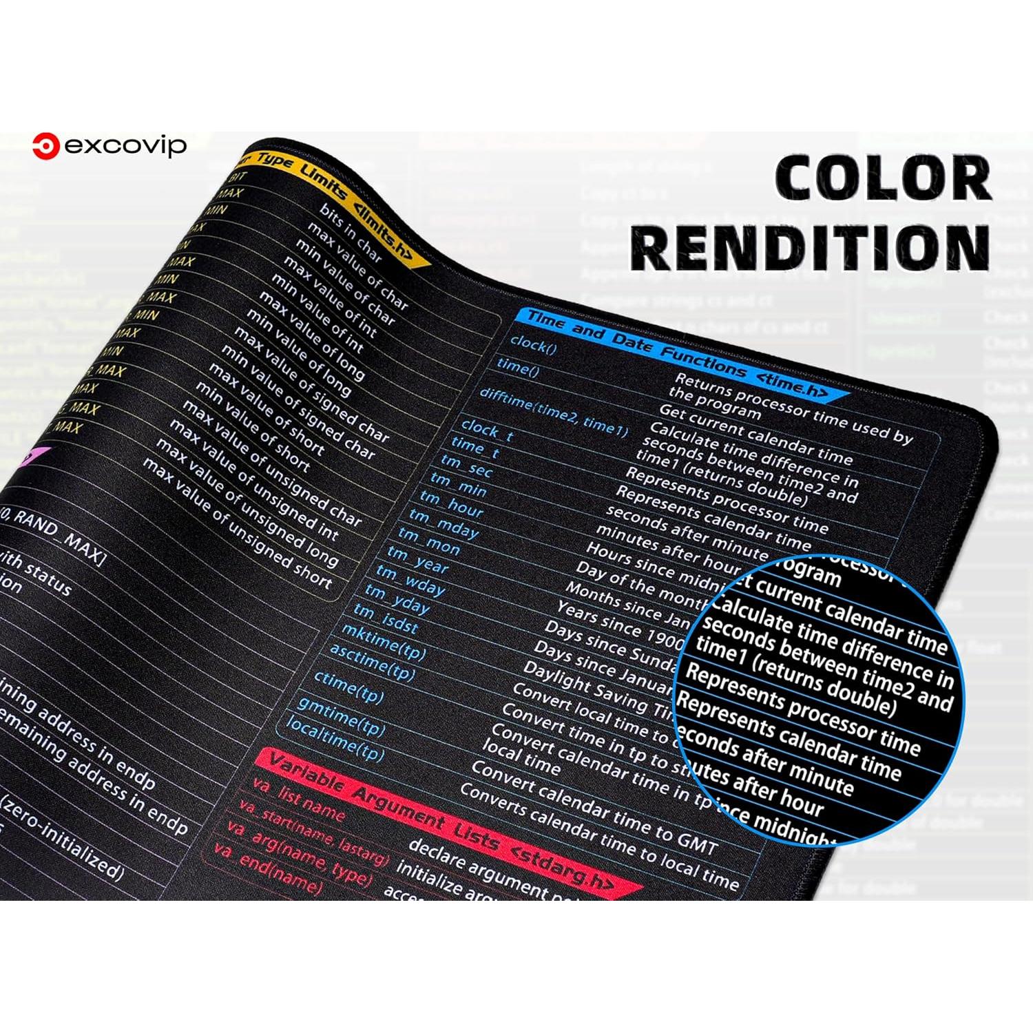 Alfombrilla de Ratón Grande Excovip 80x30 cm Antideslizante