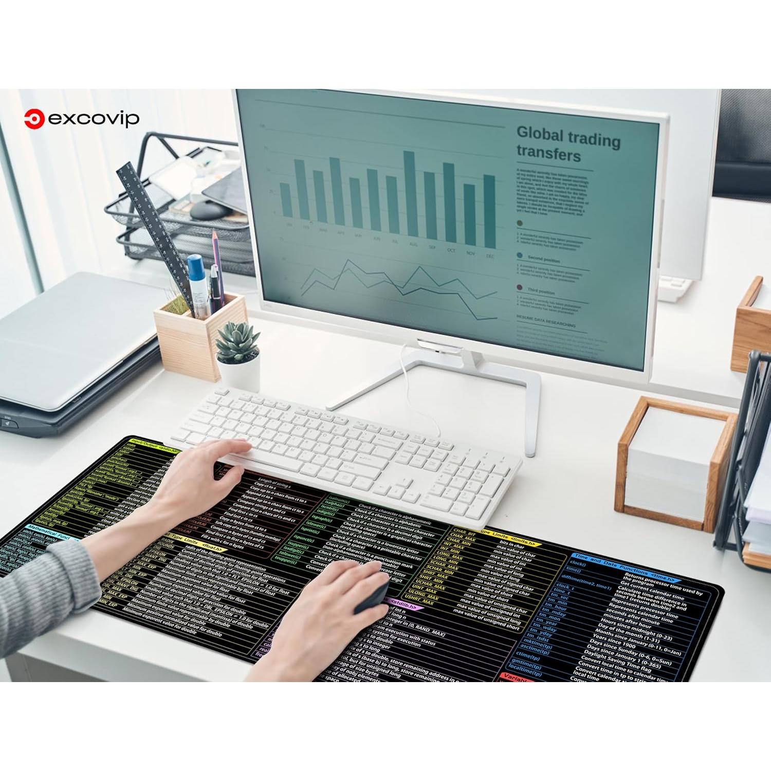 Alfombrilla de Ratón Grande Excovip 80x30 cm Antideslizante